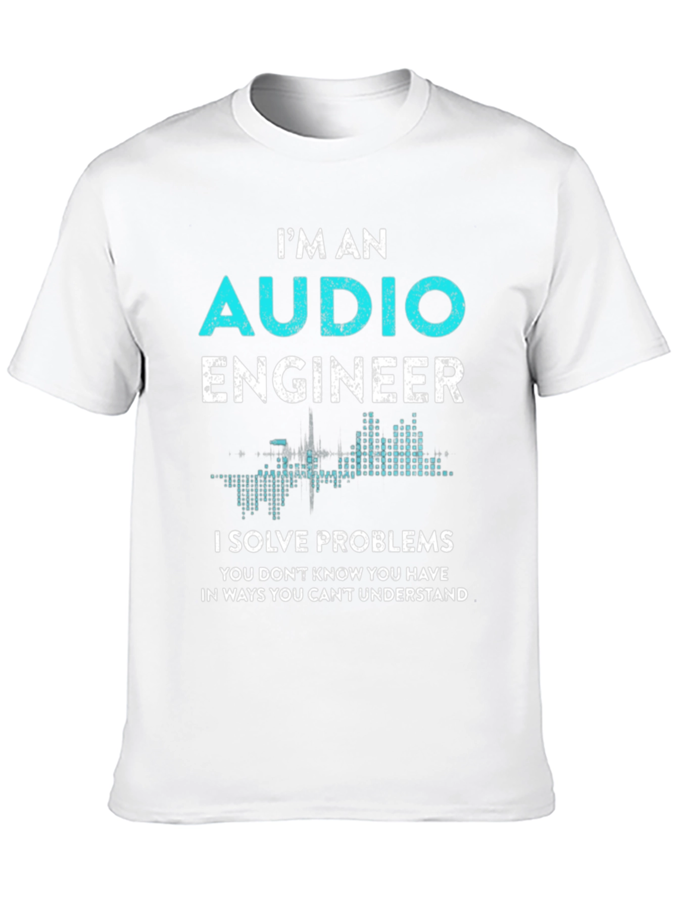 Black Audio Engineer Graphic T-Shirt - Funny Gift view 10