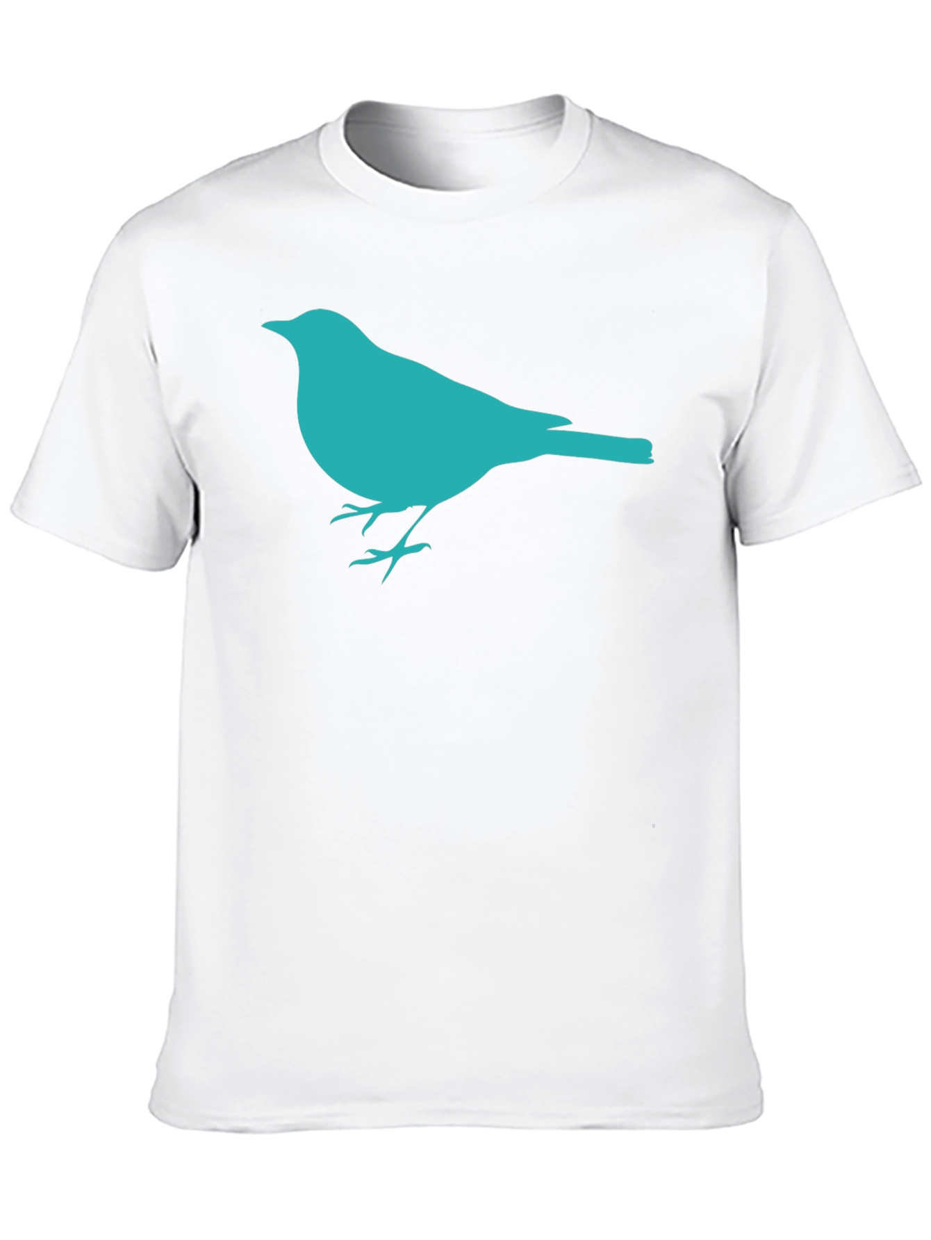 Black Bird Silhouette Graphic Black T-Shirt view 10