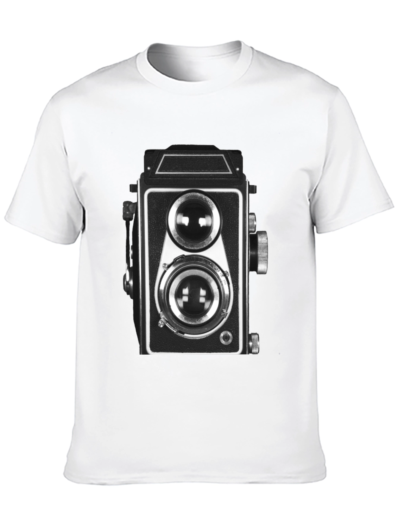 Black Vintage Camera Graphic Tee - Classic Black T-Shirt view 10