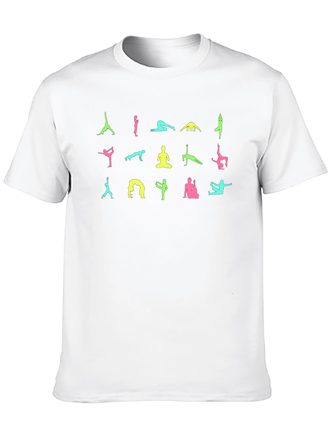 Black Yoga Pose Graphic Black T-Shirt view 10