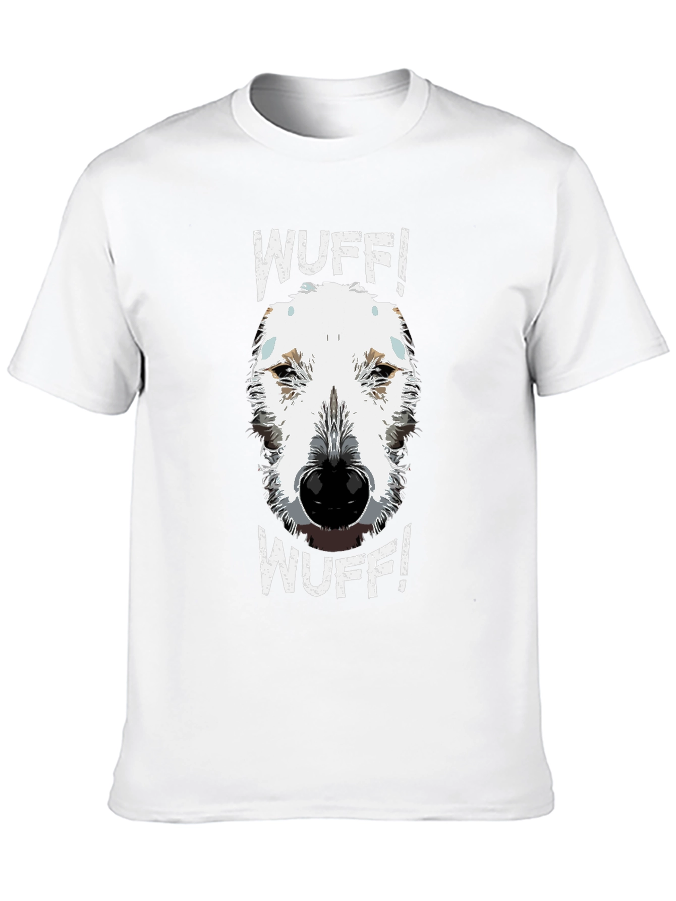 Black WUFF! Dog Graphic Tee - Cute Dog Lover Shirt view 10