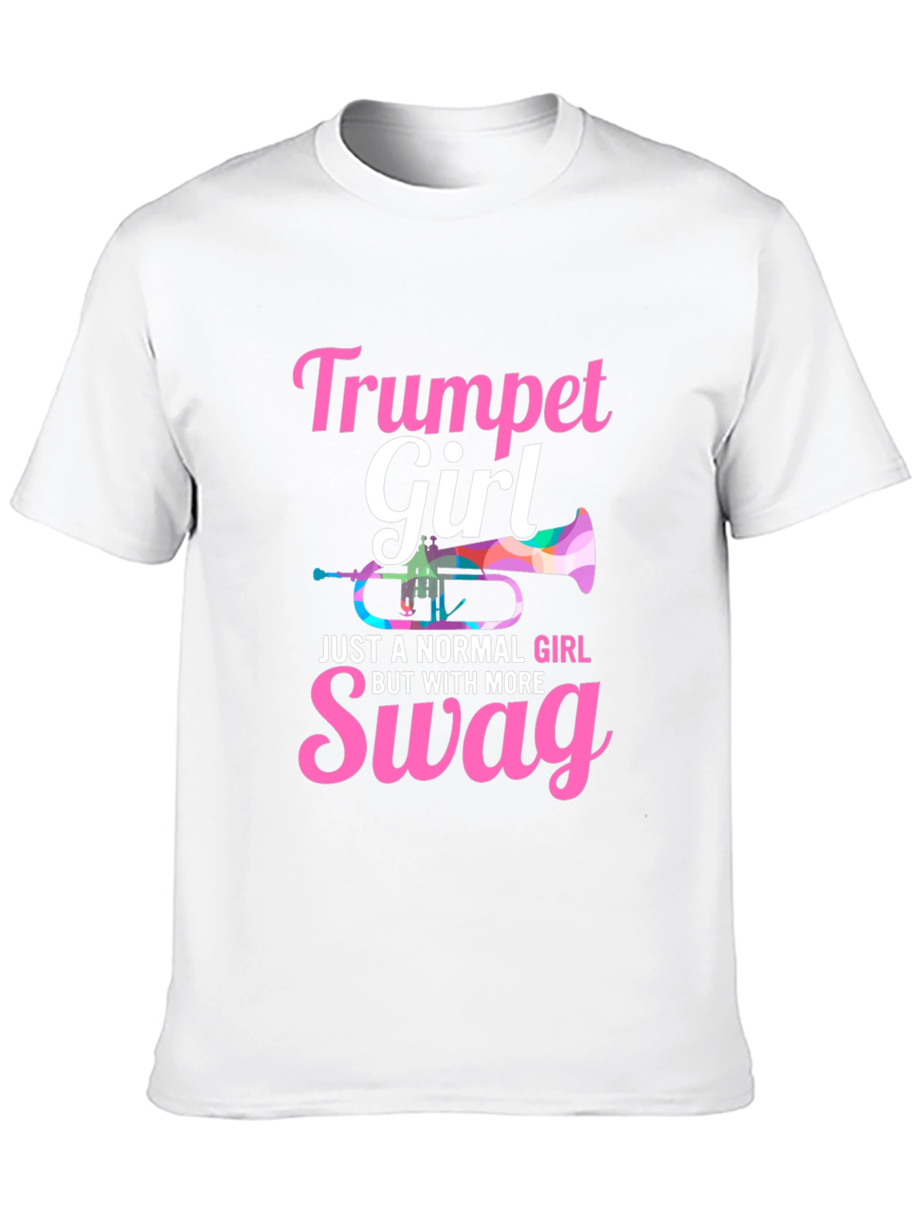 Black Trumpet Girl Swag T-Shirt view 10