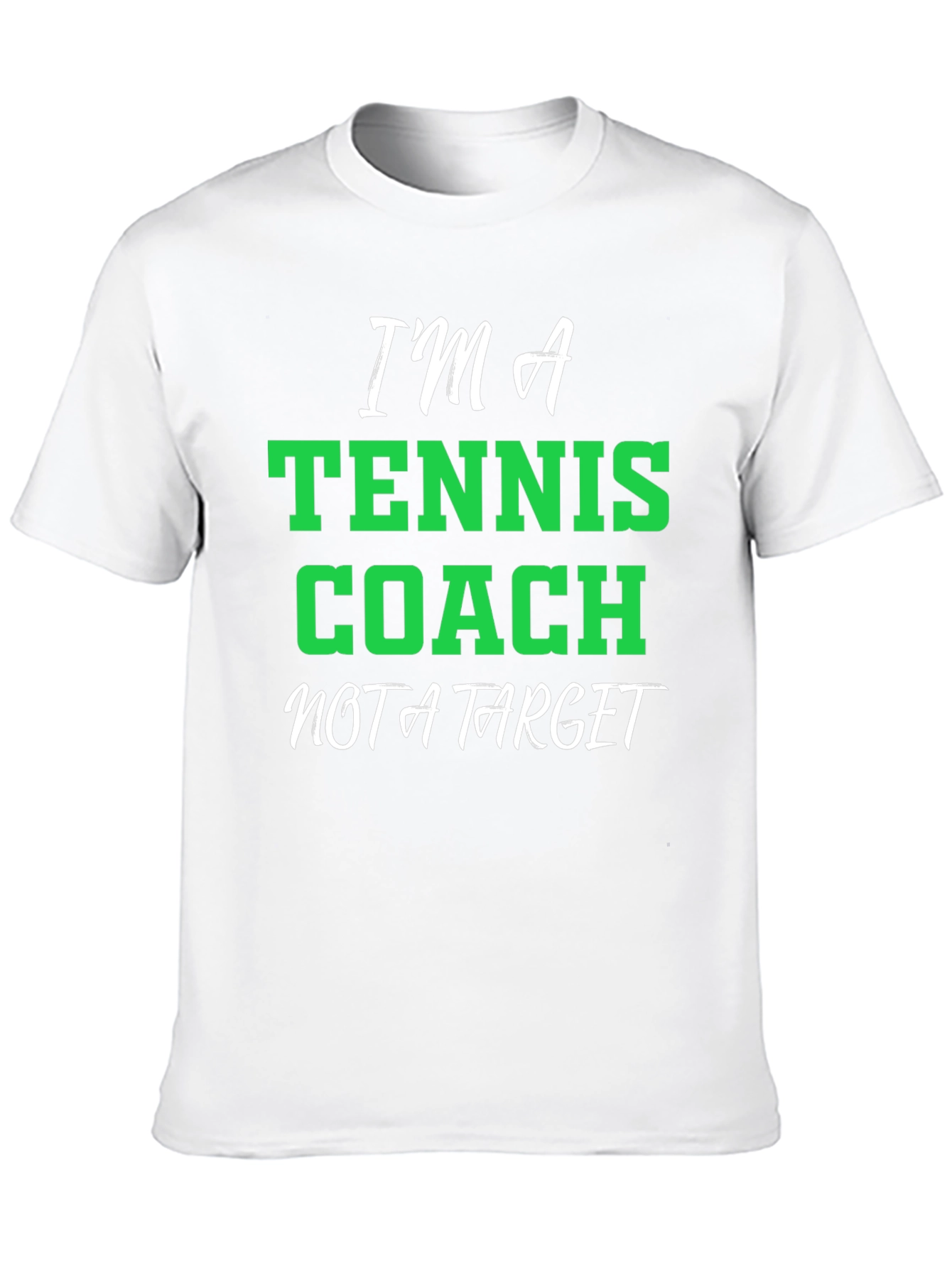 Black Tennis Coach T-Shirt - Funny Graphic Tee view 10