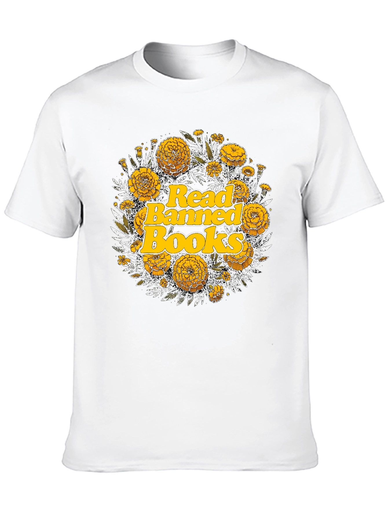 Black Read Banned Books Floral Tee view 10