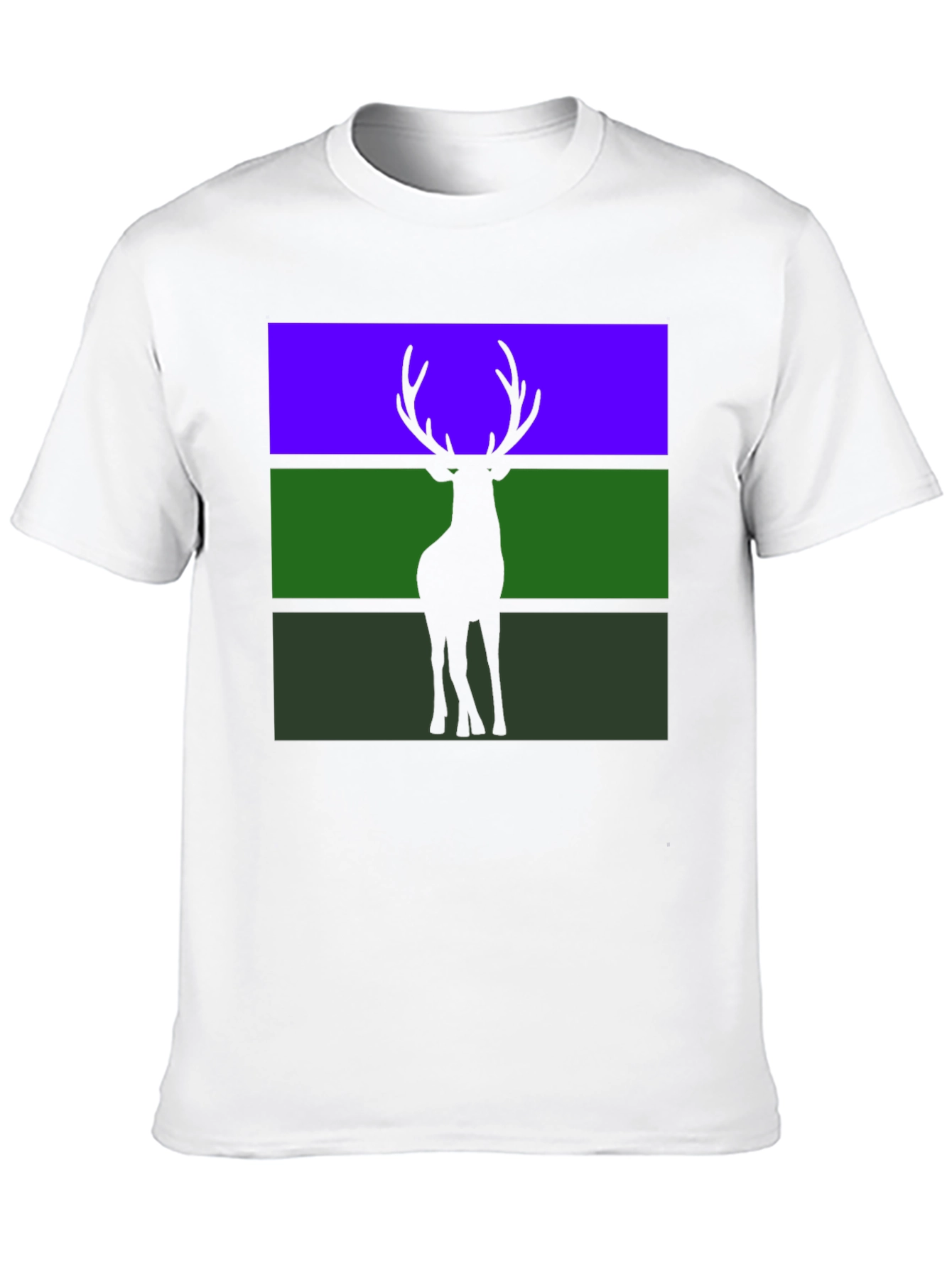 Black Deer Silhouette Graphic Tee view 10