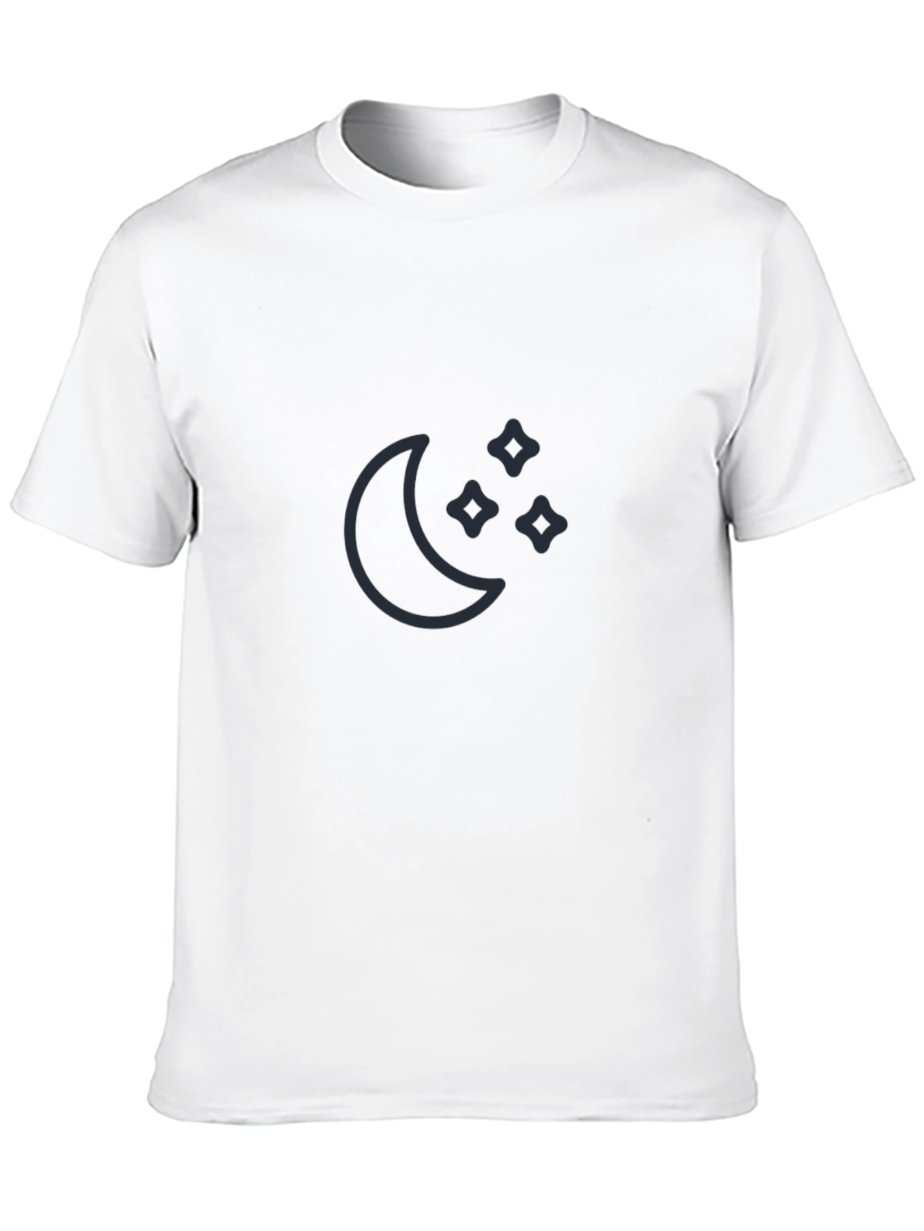 Black Moon & Stars Graphic Tee - Black view 10