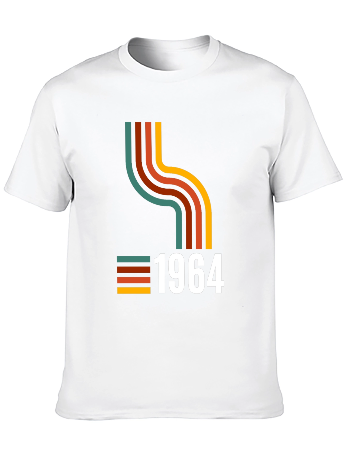 Black Retro 1964 Graphic Tee - Vintage Birthday Shirt view 10