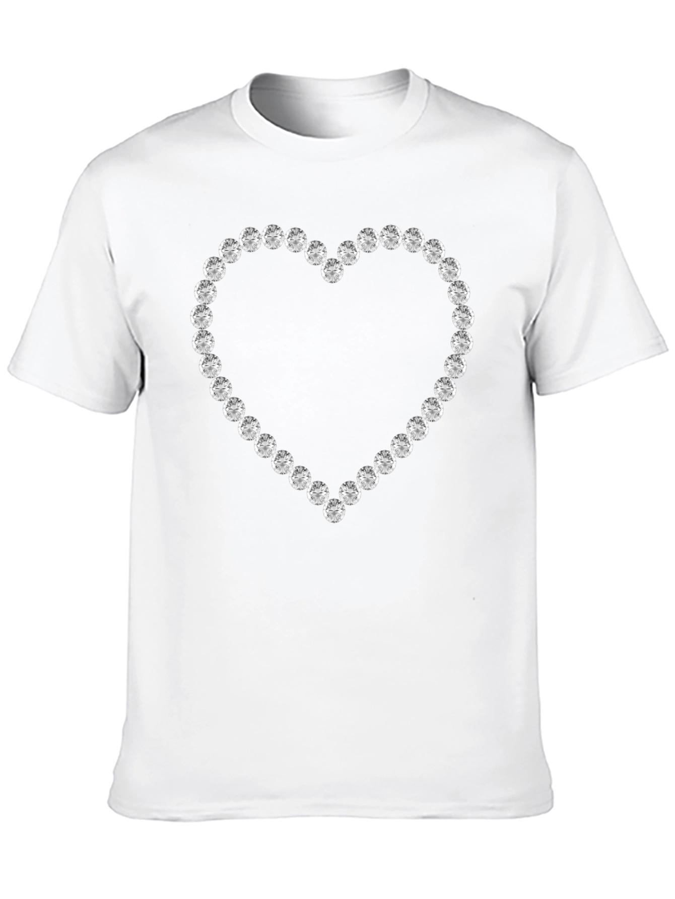 Black Diamond Heart Graphic Tee - Stylish & Unique view 10