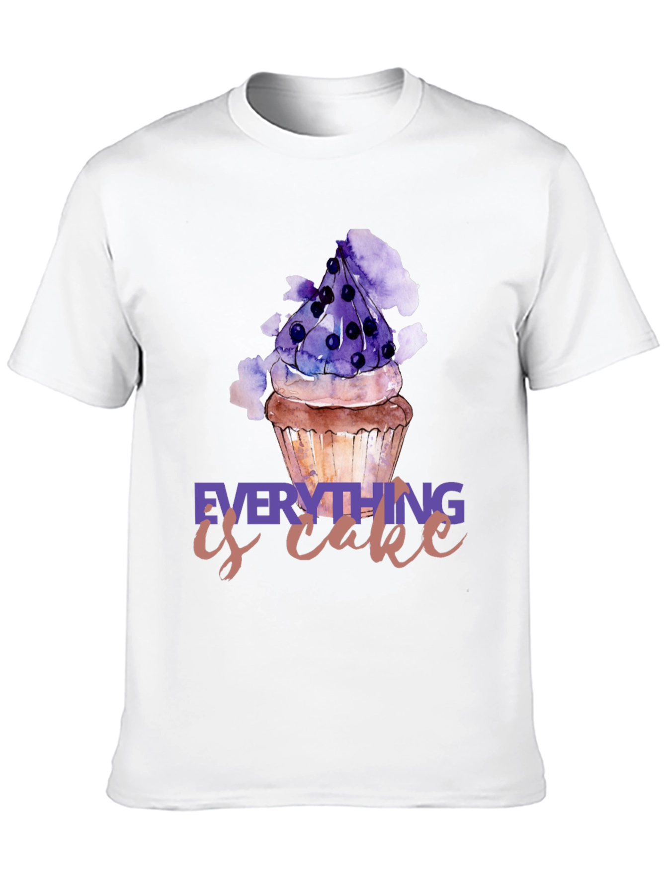 Black Everything is Cake T-Shirt view 10