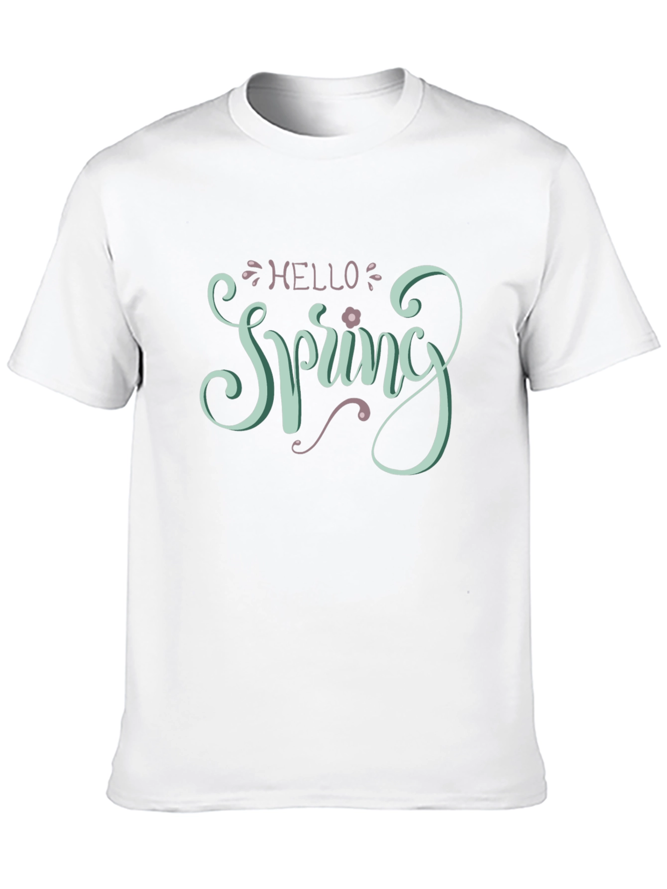 Black Hello Spring Graphic Tee - Black view 10
