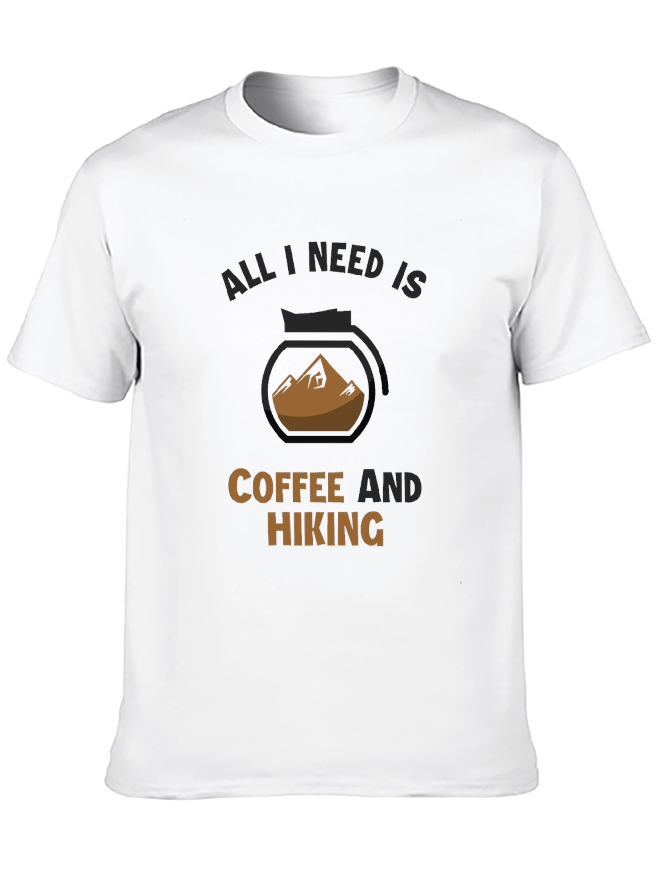 Black Coffee and Hiking T-Shirt - Mountain Adventure Tee view 10
