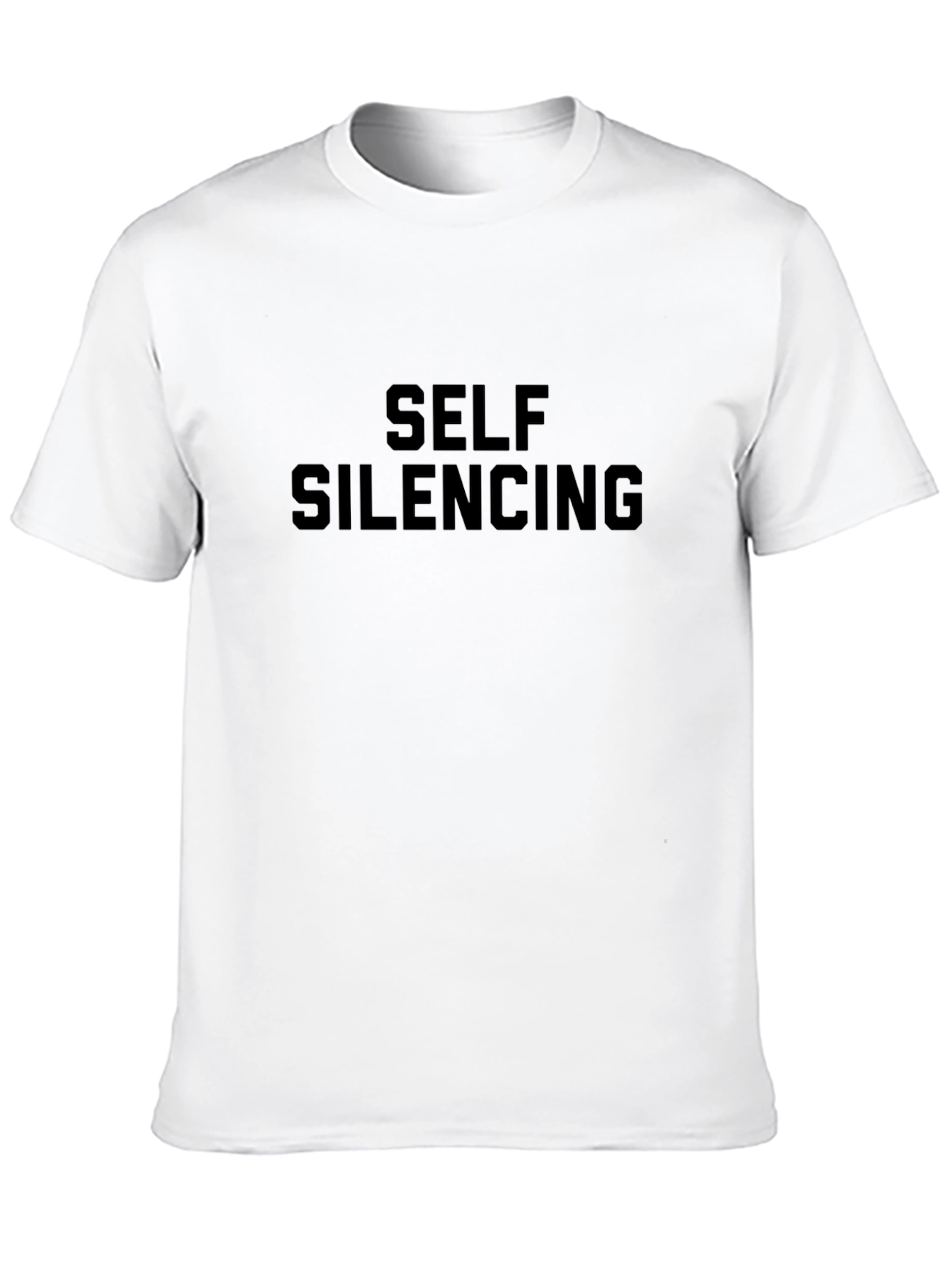Black Self Silencing Graphic Black T-Shirt view 10