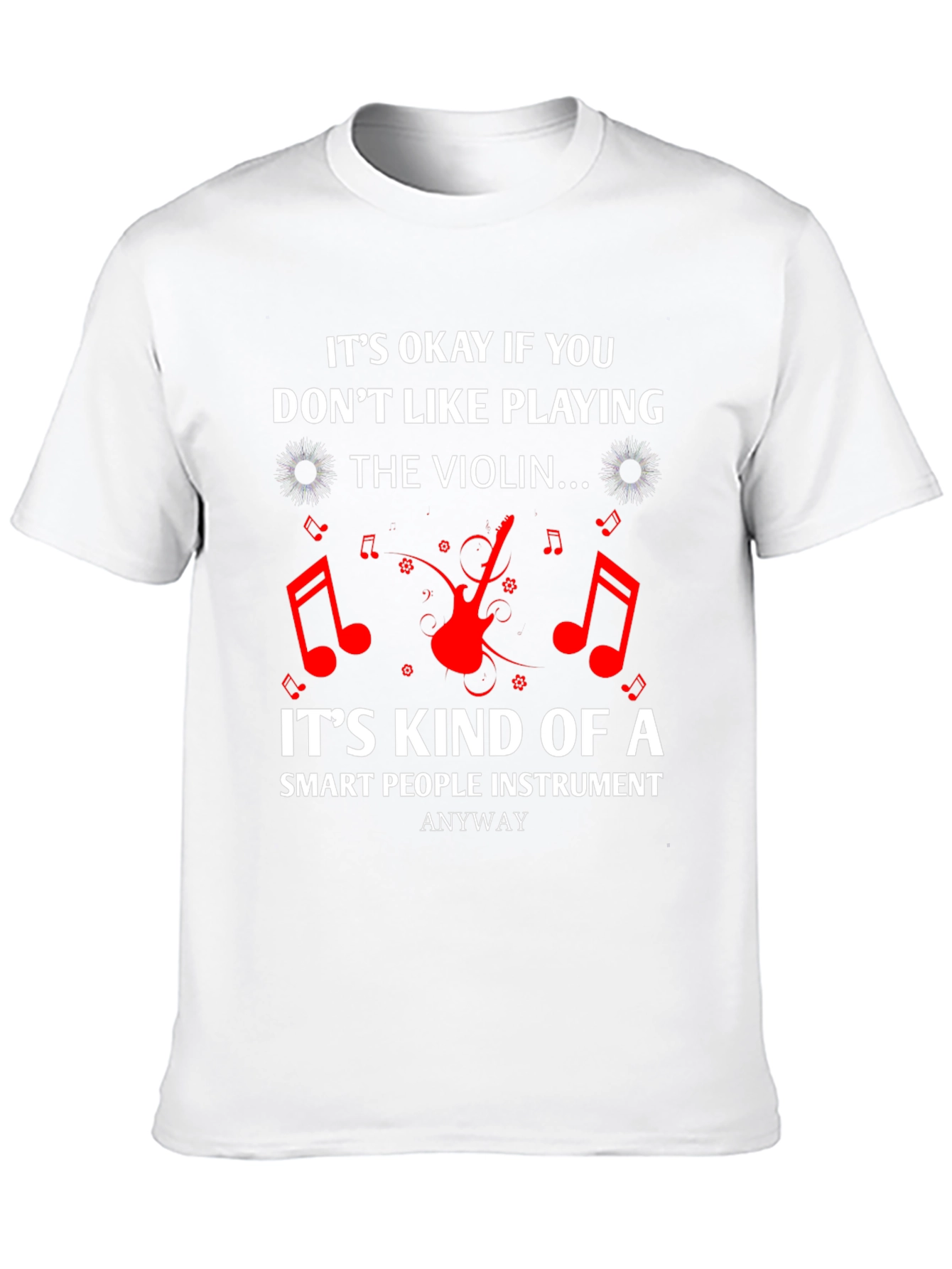 Black Funny Violin Lover T-Shirt - Smart People Instrument view 10