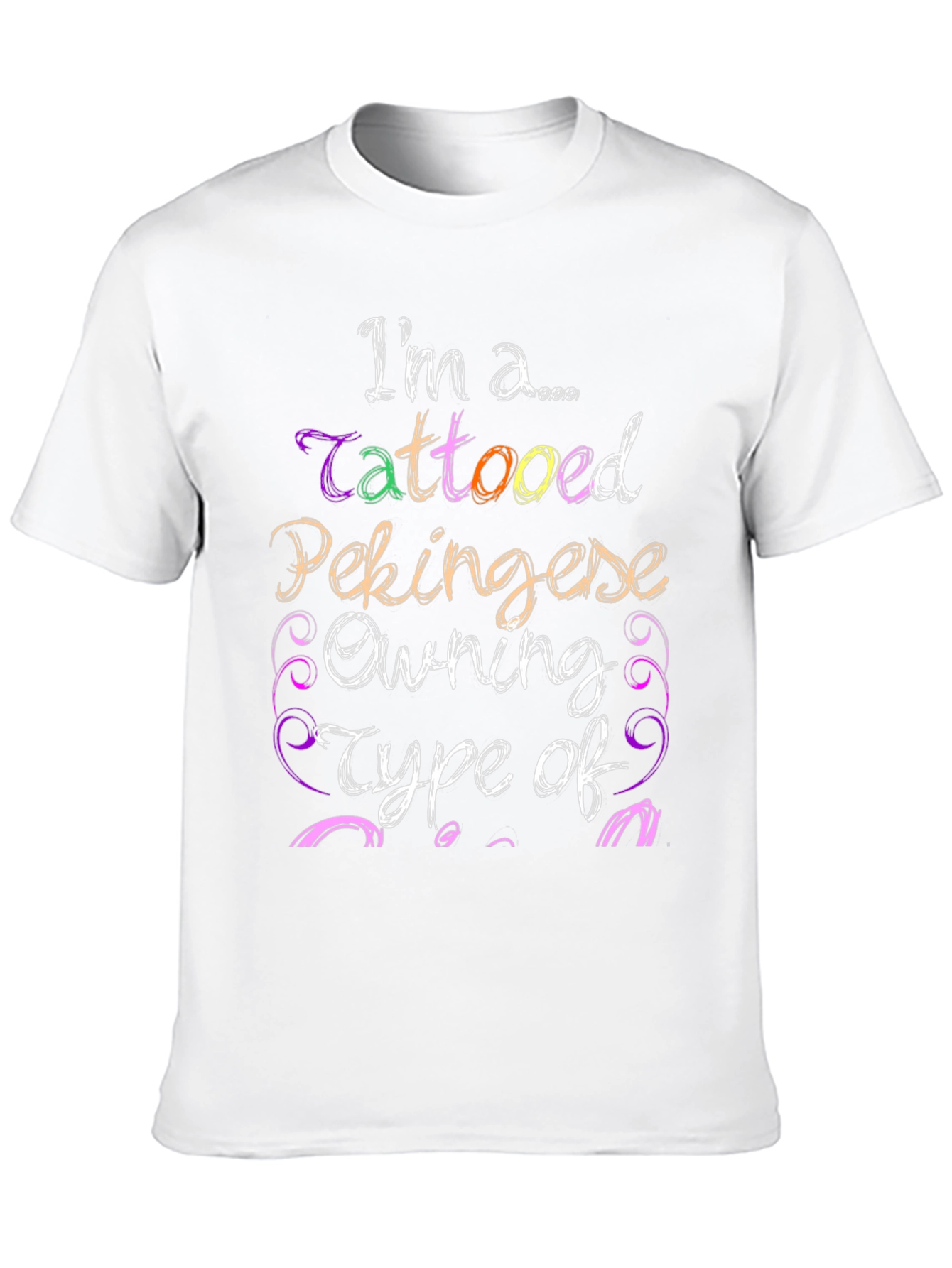 Black Tattooed Pekingese Owner T-Shirt - Unique Dog Lover Gift view 10