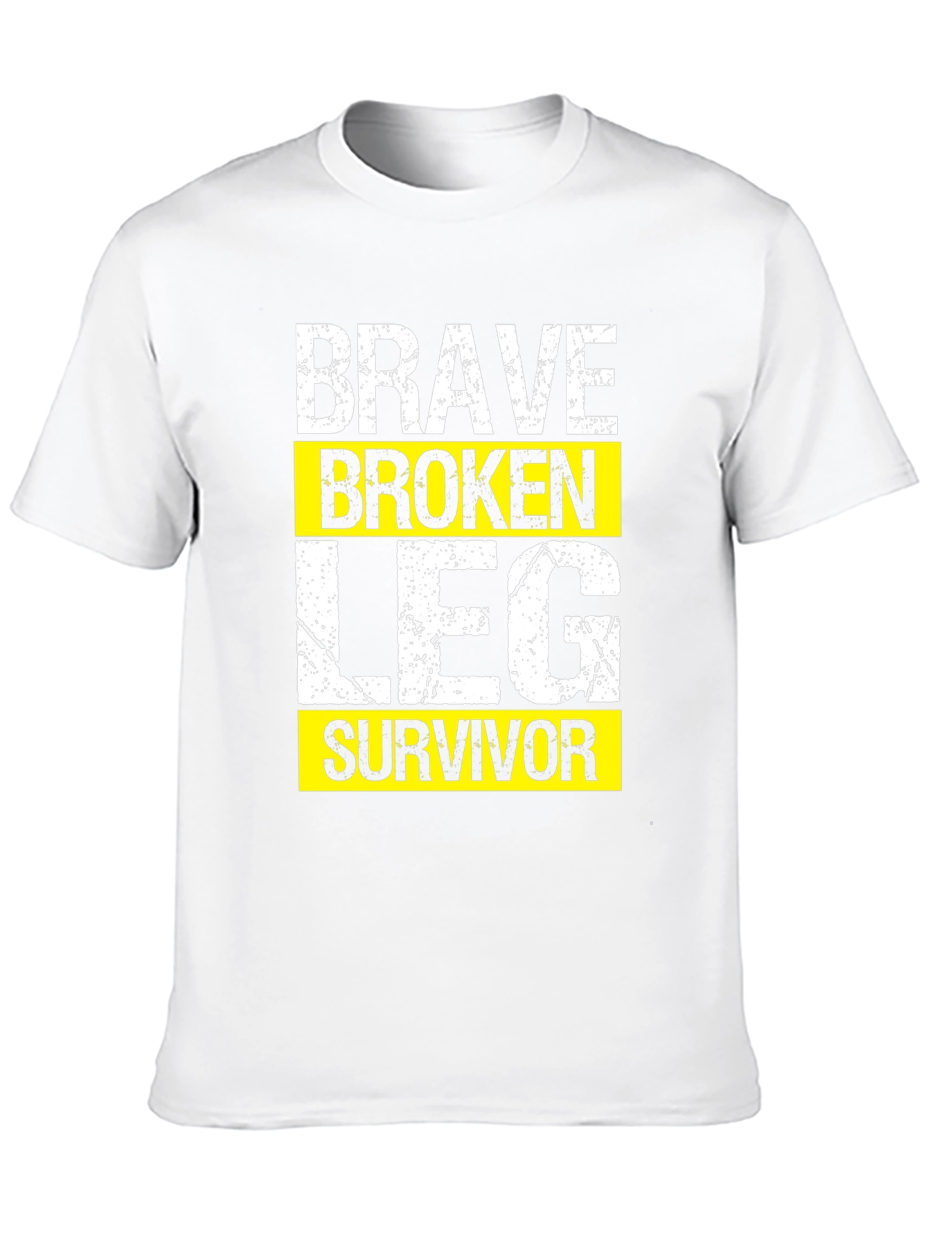 Black Brave Broken Leg Survivor Graphic T-Shirt view 10