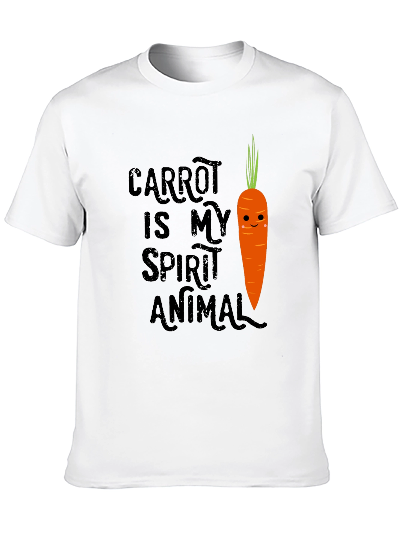 Black Carrot Spirit Animal Graphic Tee - Funny Vegan T-Shirt view 10