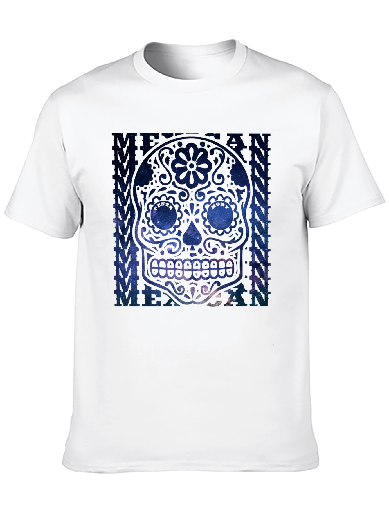Black Mexican Sugar Skull Graphic T-Shirt view 10