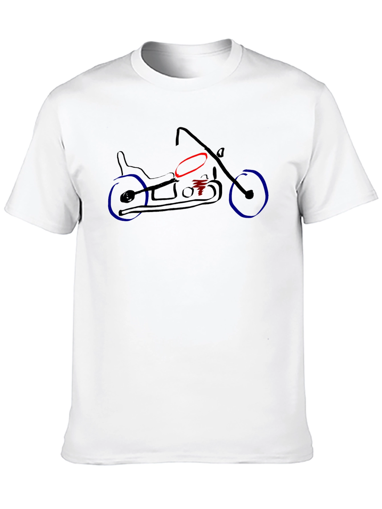 Black Motorcycle Graphic Tee - Black view 10