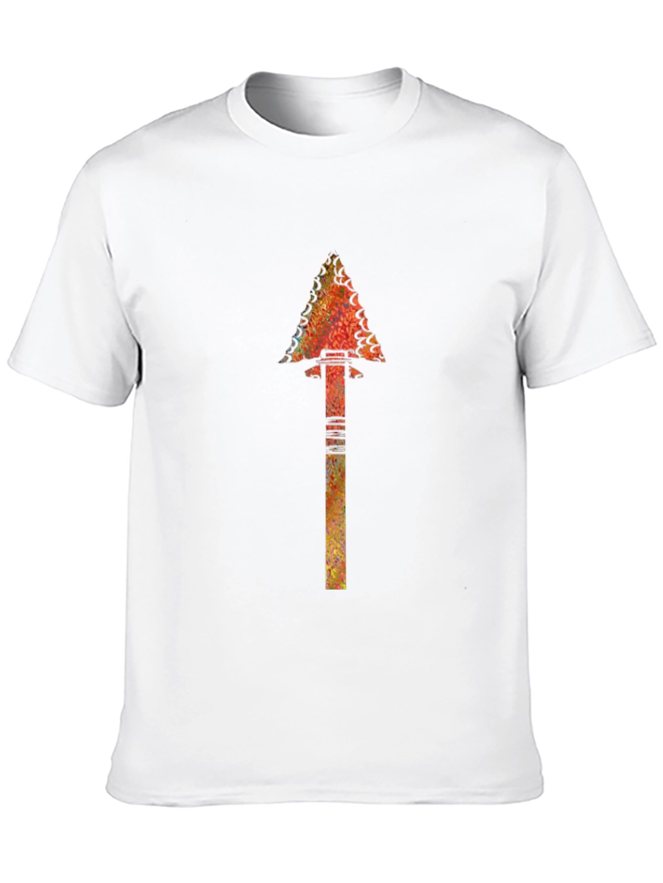 Black Tribal Arrowhead Graphic Tee - Stylish Men's Black T-Shirt view 10