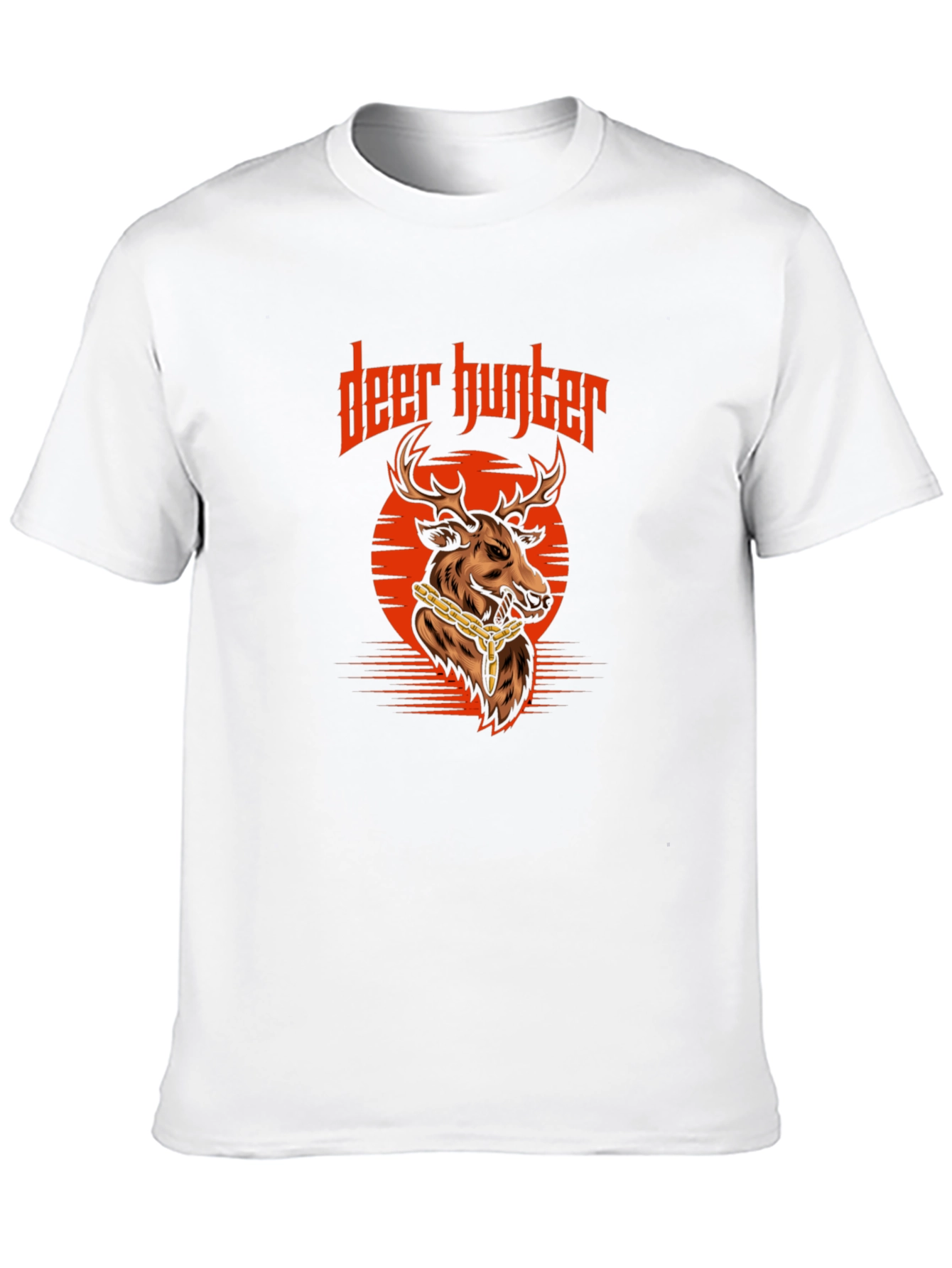 Black Deer Hunter Graphic Tee - Cool Animal Design Shirt view 10