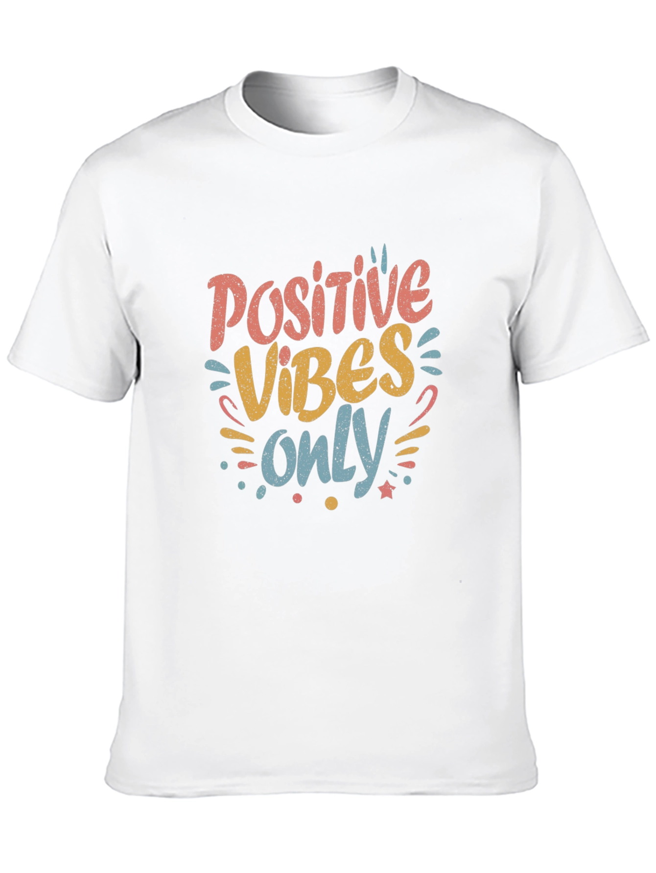 Black Positive Vibes Only Graphic Tee - Black view 10