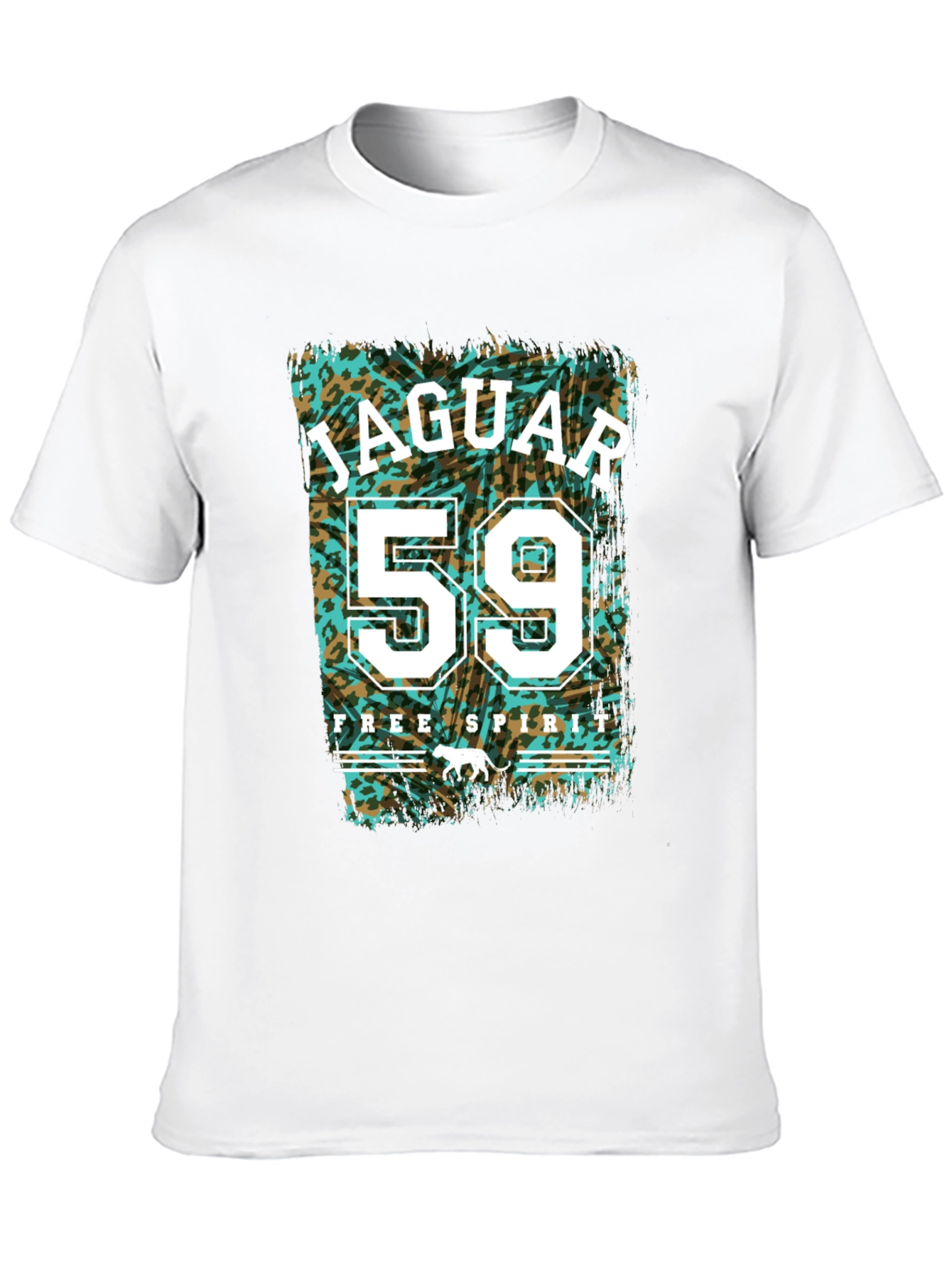 Black Jaguar 59 Free Spirit Graphic Tee - Men's Black T-Shirt view 10