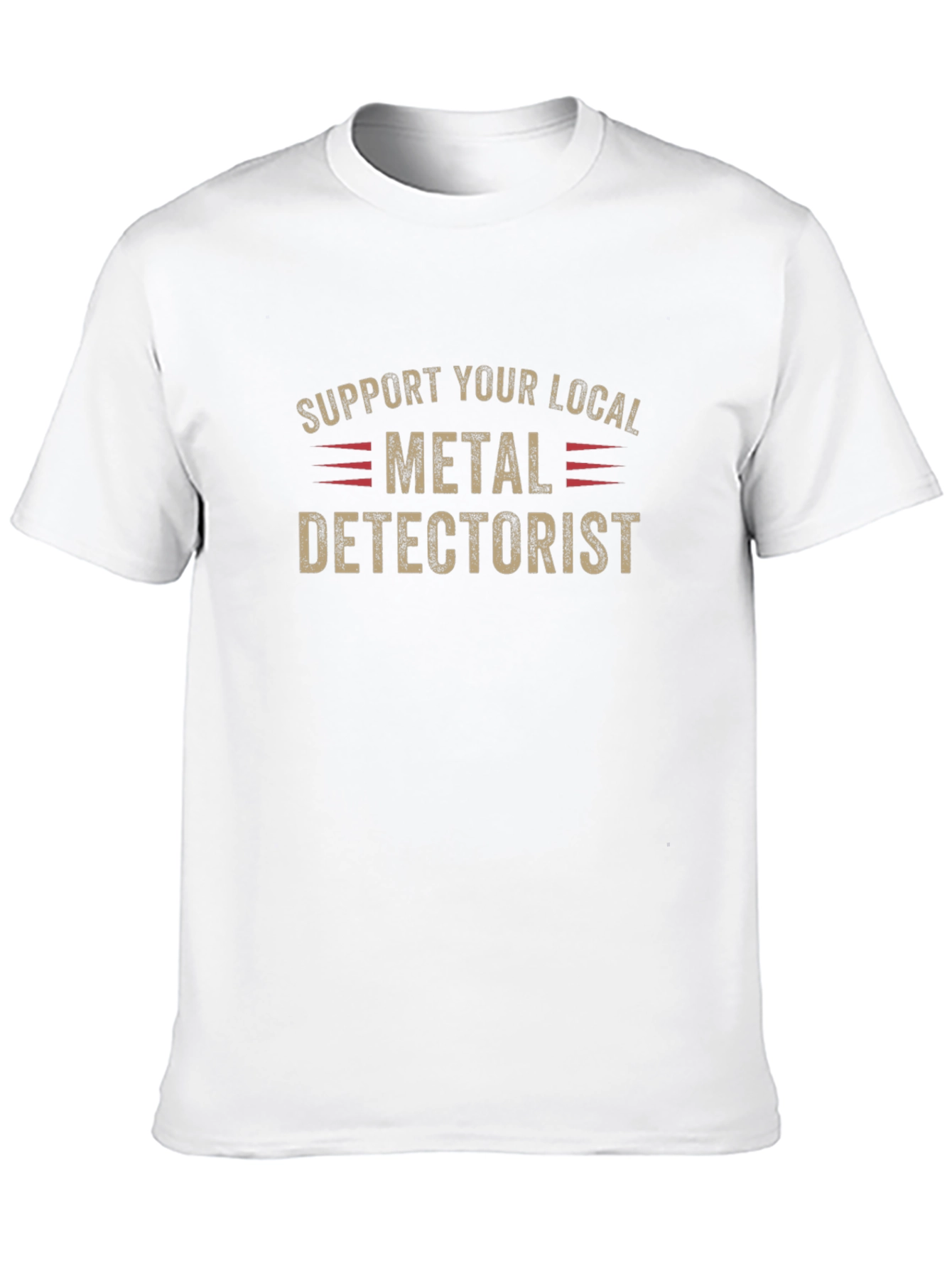 Black Metal Detectorist T-Shirt - Support Your Local Hobbyist view 10