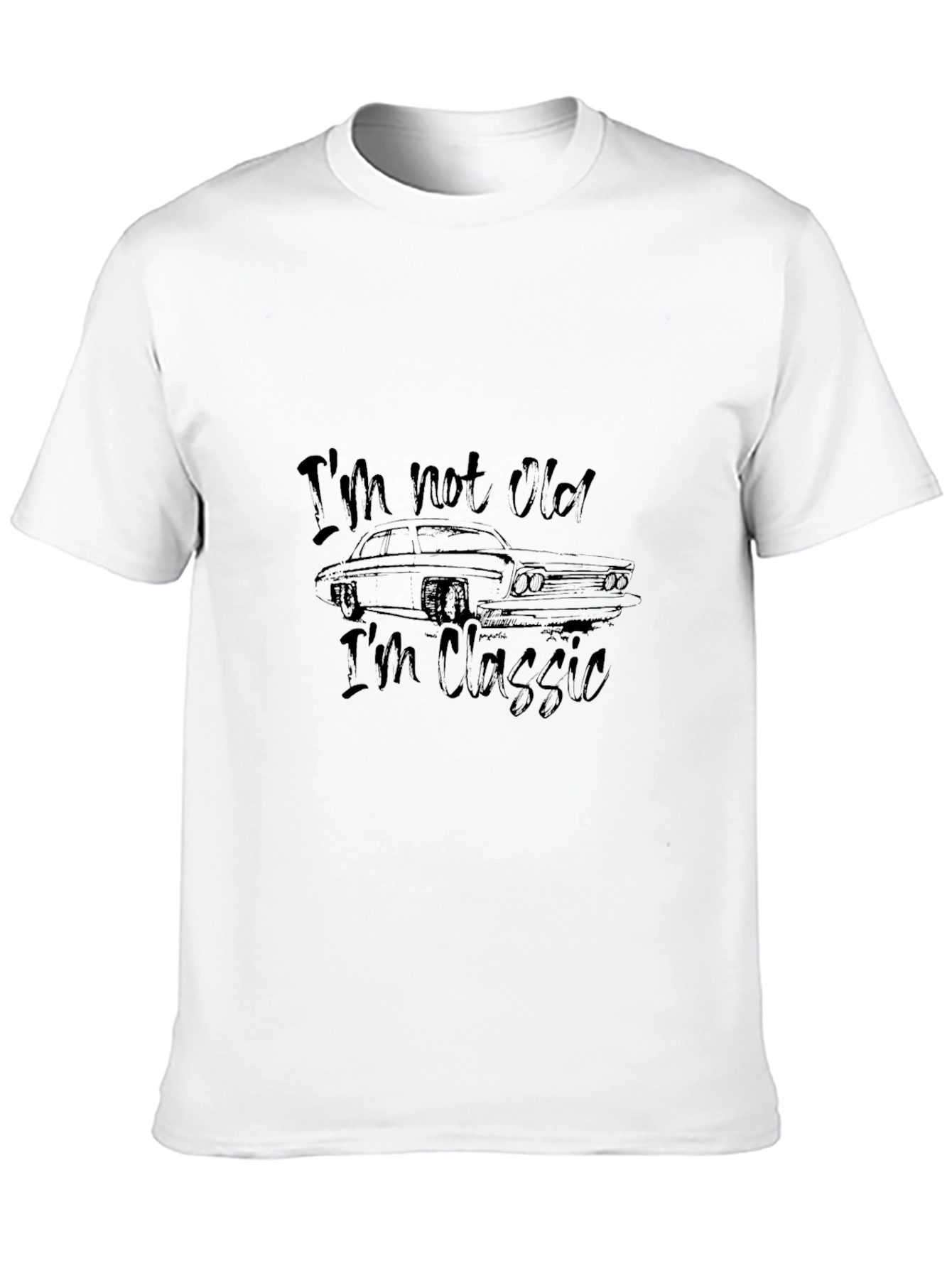 Black I'm Not Old, I'm Classic Car T-Shirt view 10