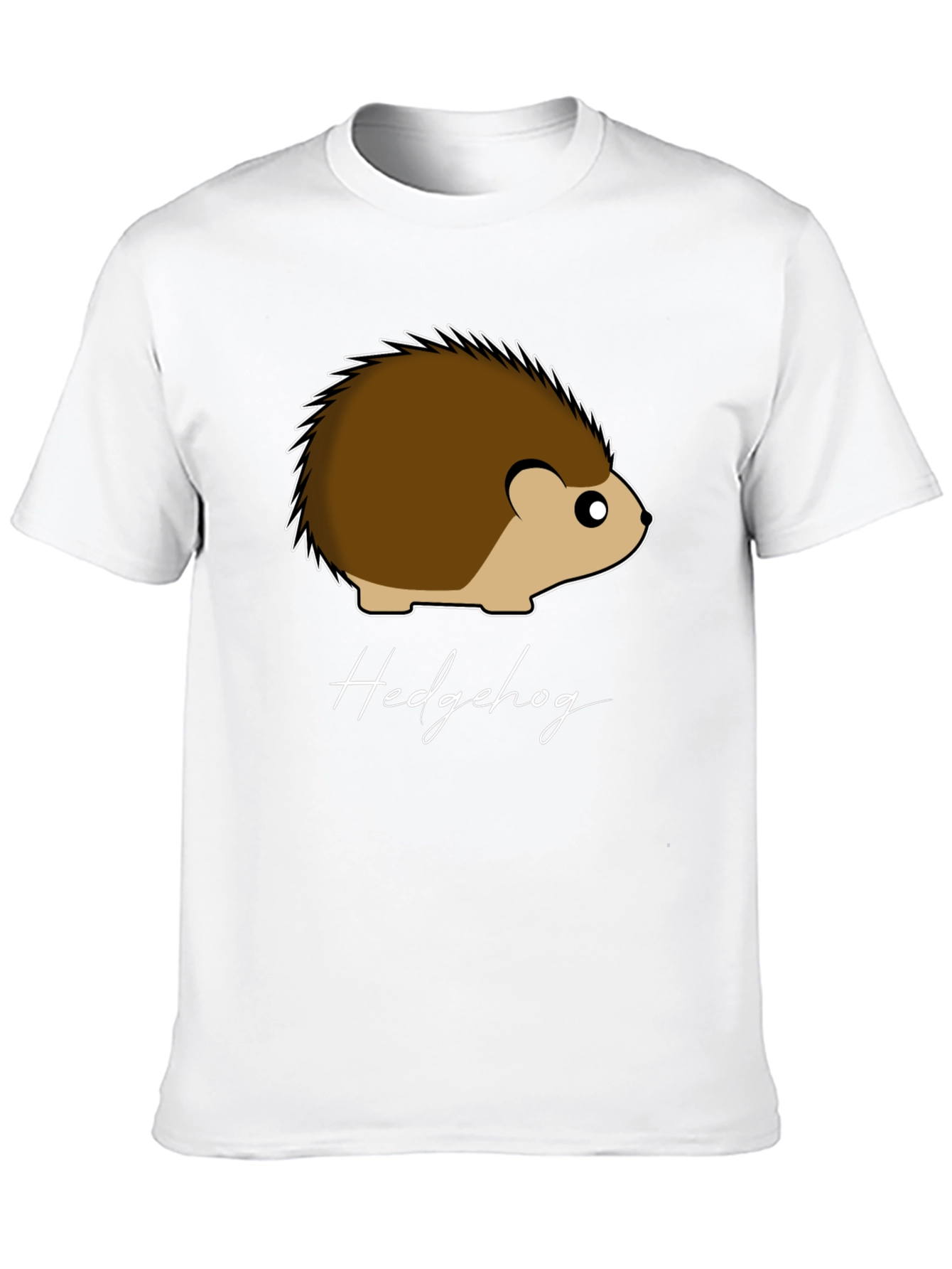 Black Hedgehog Graphic Tee - Soft Cotton Black T-Shirt view 10
