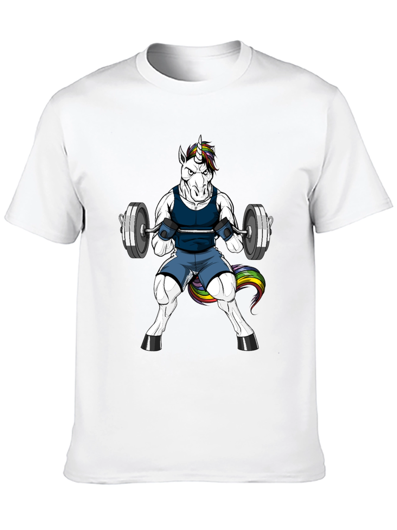 Black Unicorn Gym T-Shirt - Funny Workout Tee view 10
