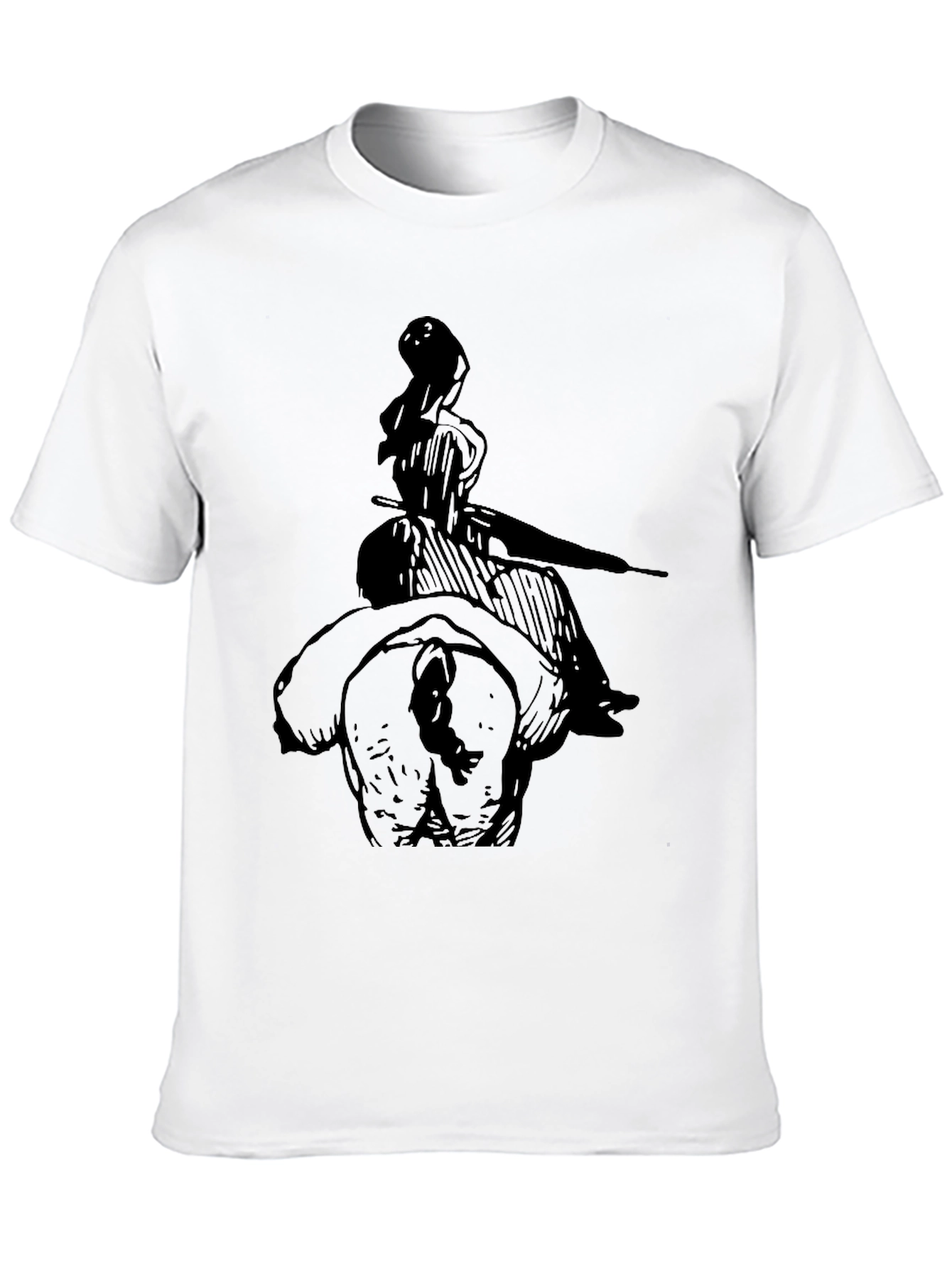 Black Quirky Graphic Black T-Shirt view 10