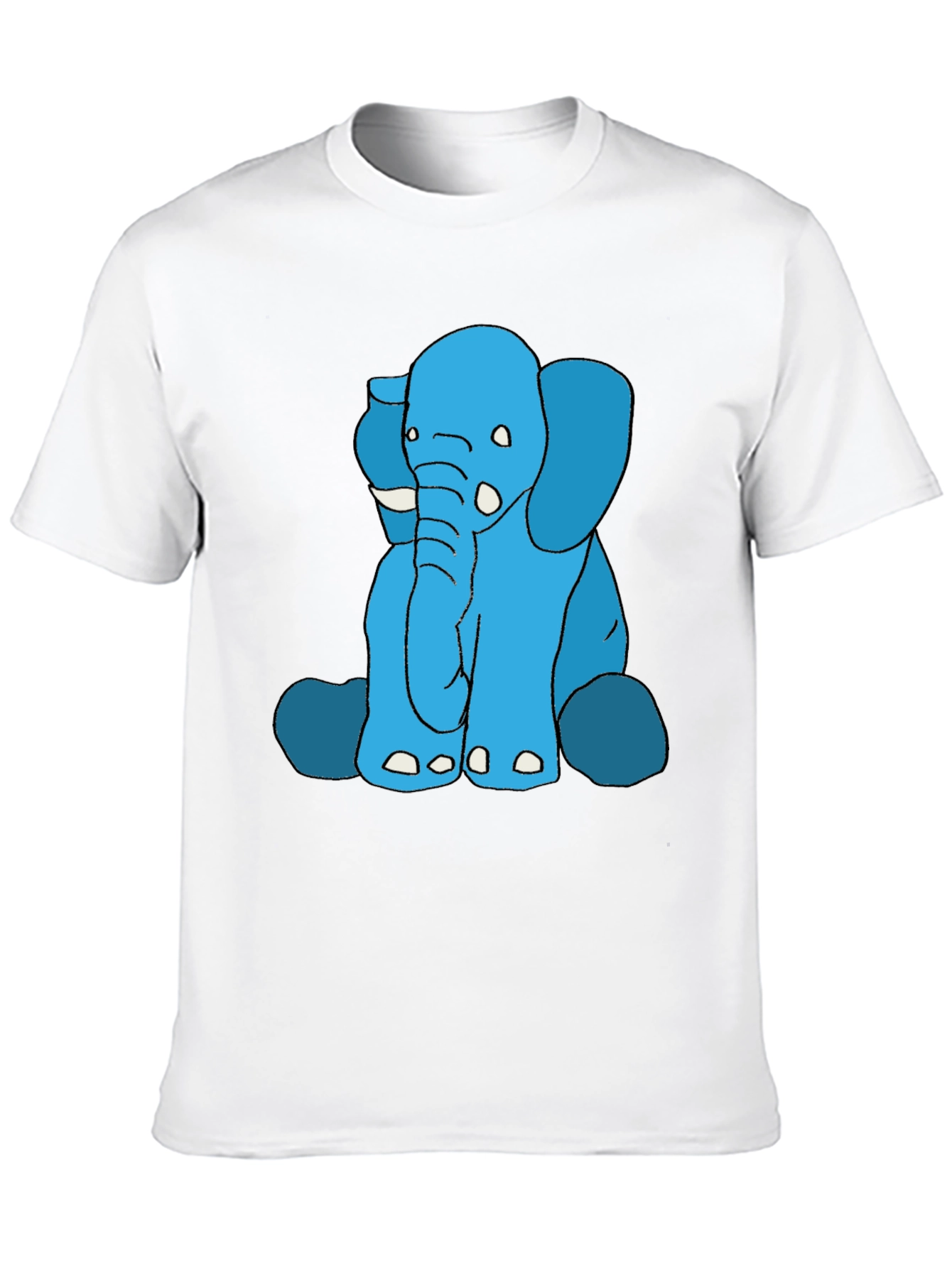 Black Elephant Graphic Tee - Black Cotton Blend view 10