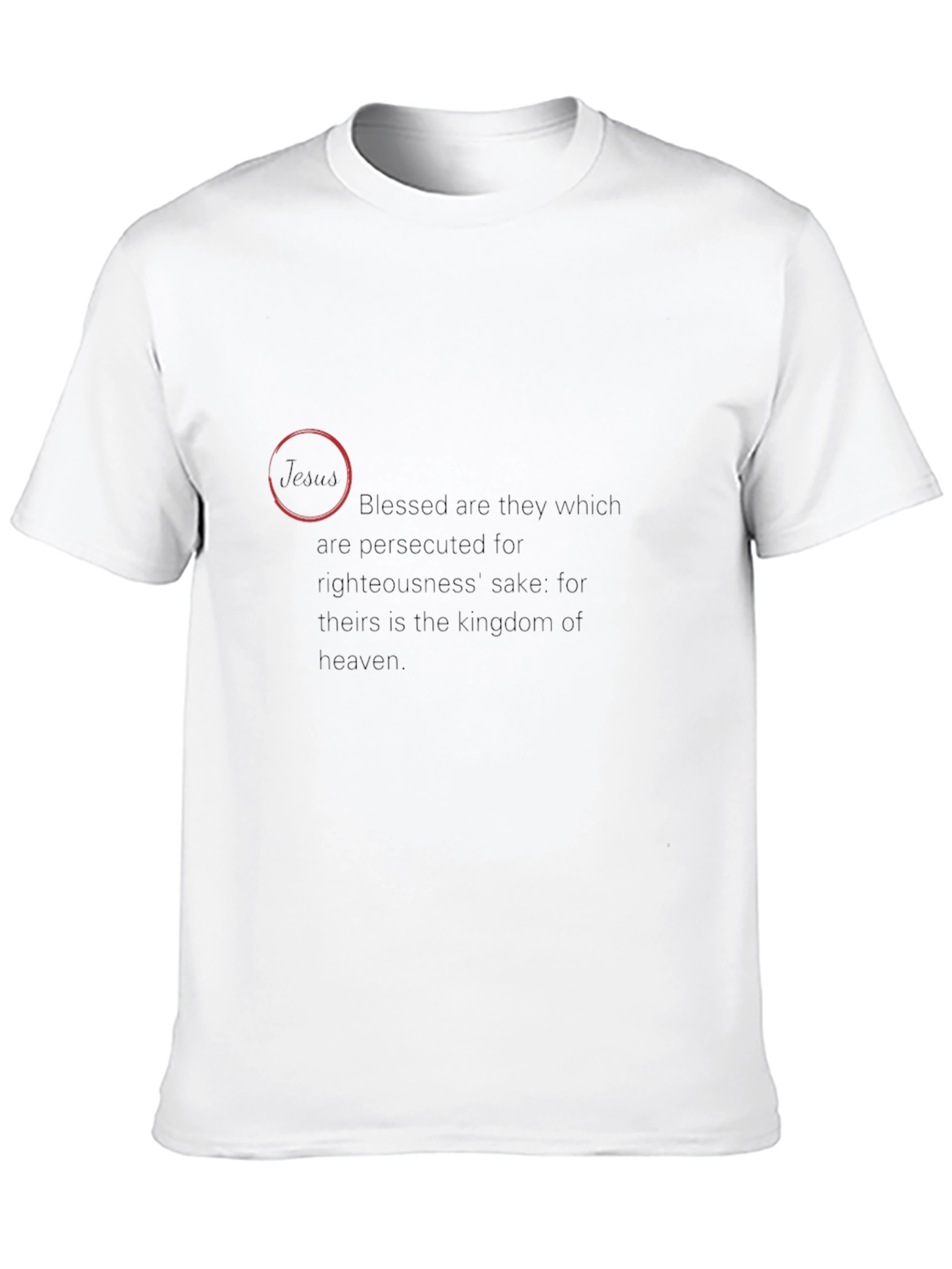 Black Beatitudes Black T-Shirt - Blessed Are They view 10