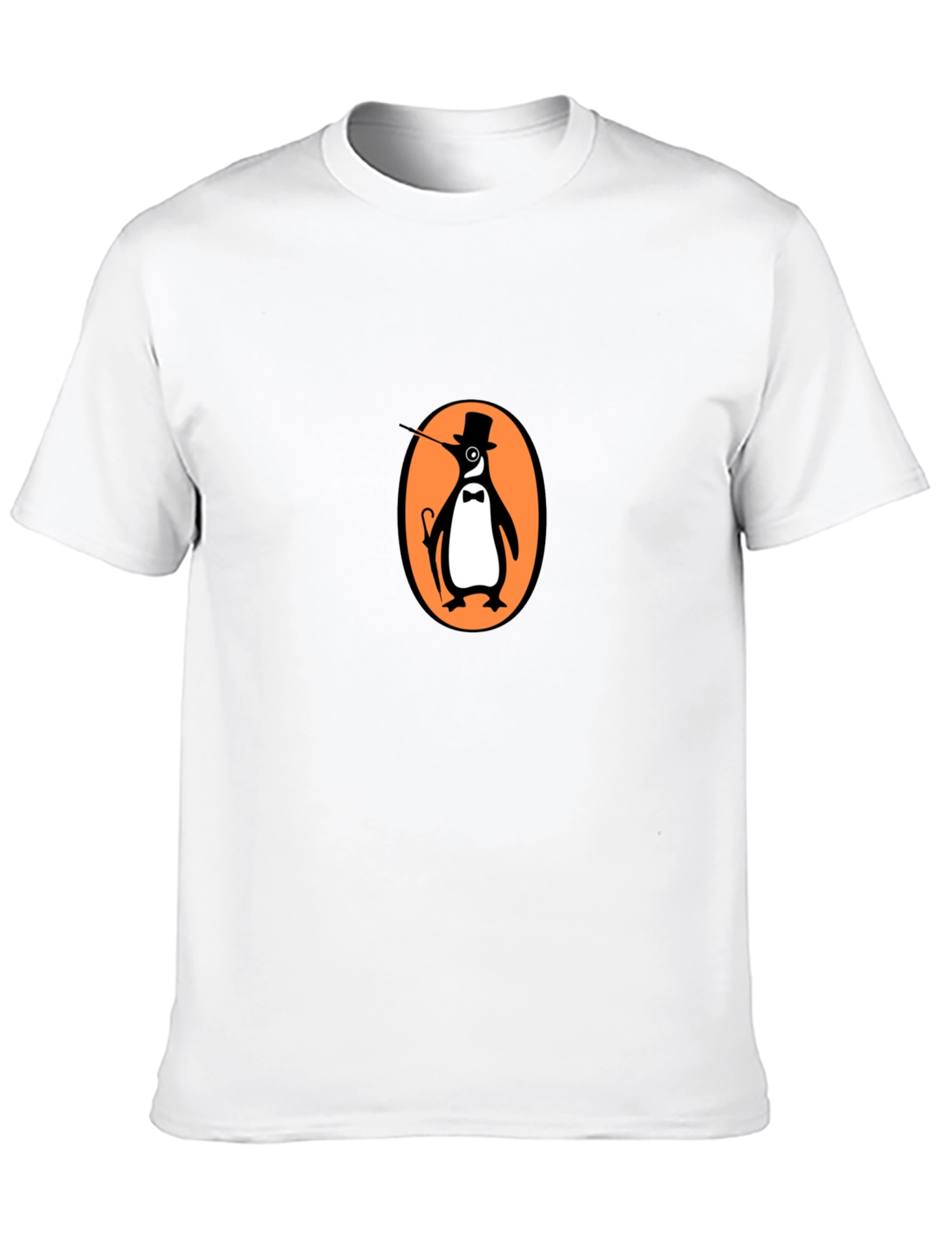 Black Gentleman Penguin Graphic Tee - Black view 10