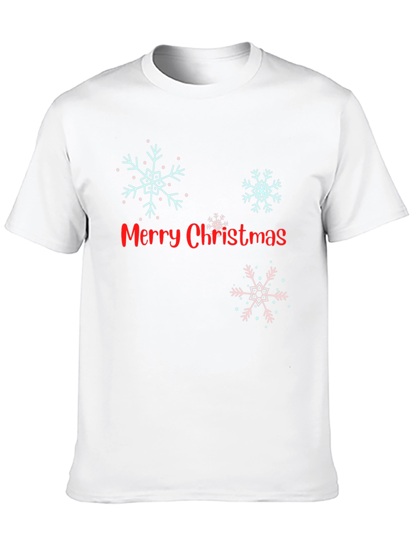 Black Merry Christmas Snowflake Graphic Tee view 10