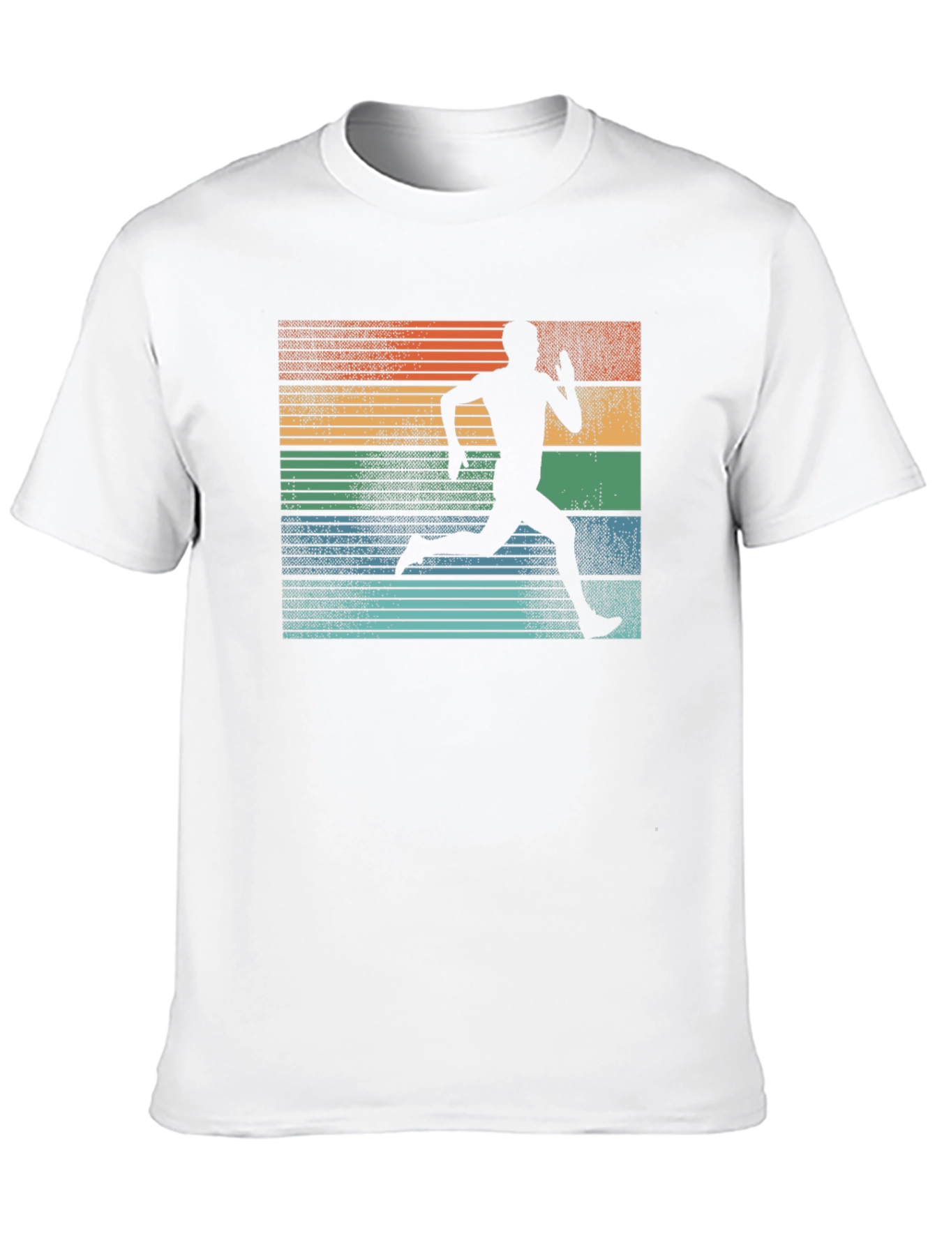 Black Retro Runner Graphic Tee view 10