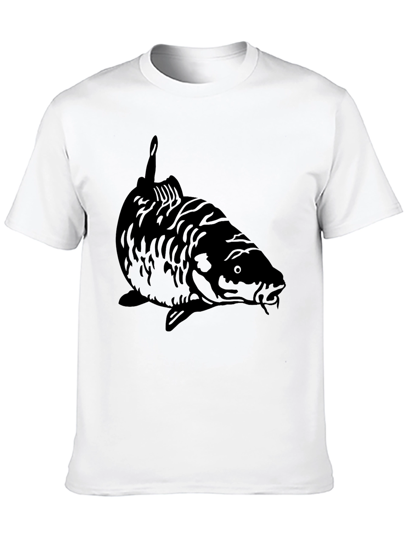 Black Black Carp Fish Graphic Tee - Angler Style view 10