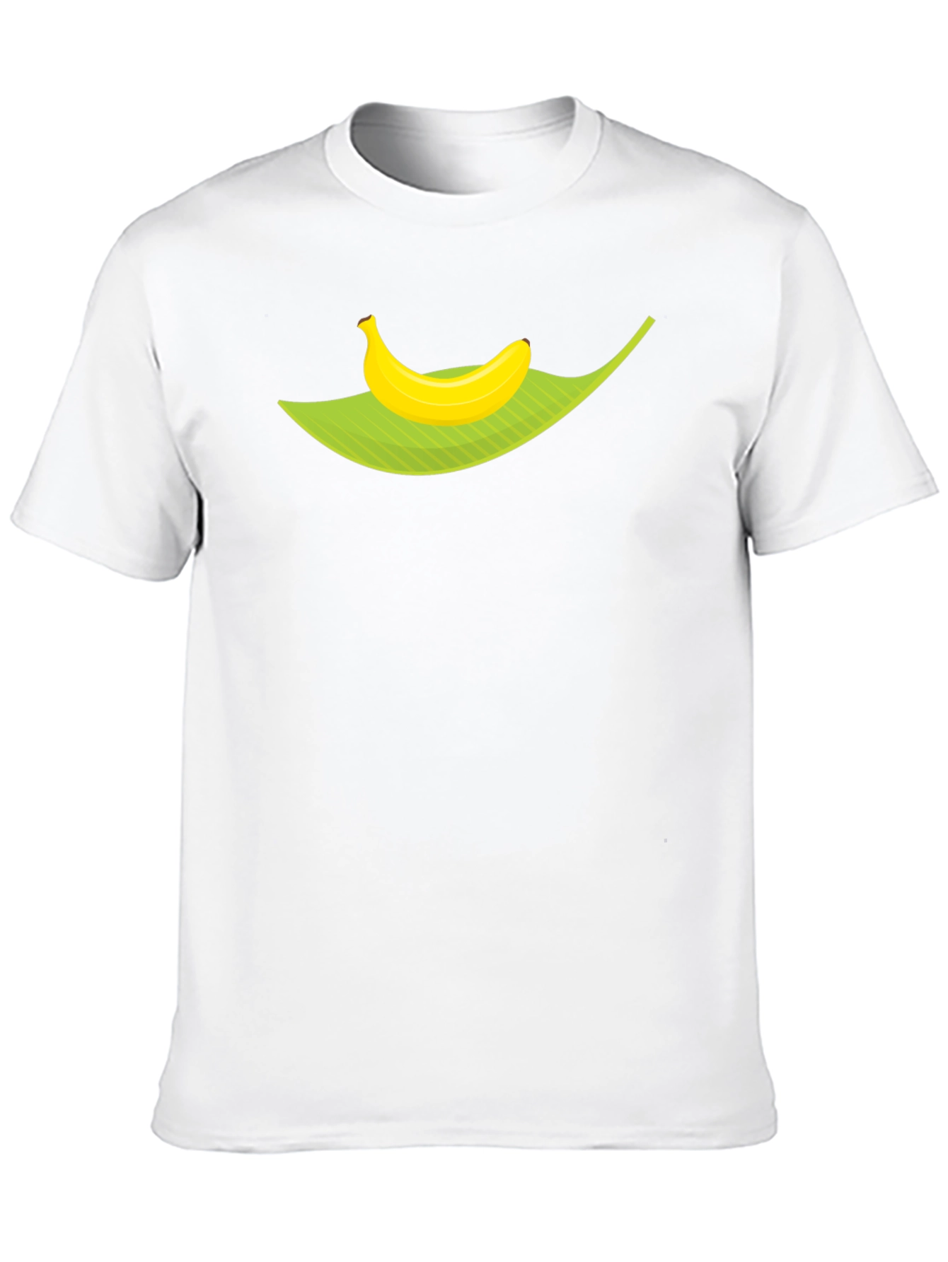 Black Banana Leaf Graphic Tee - Tropical Fruit Humor Shirt view 10