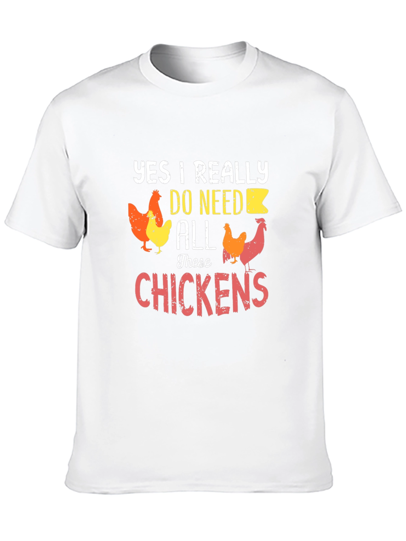 Black Funny Chicken Lover T-Shirt - Yes I Need All These Chickens view 10