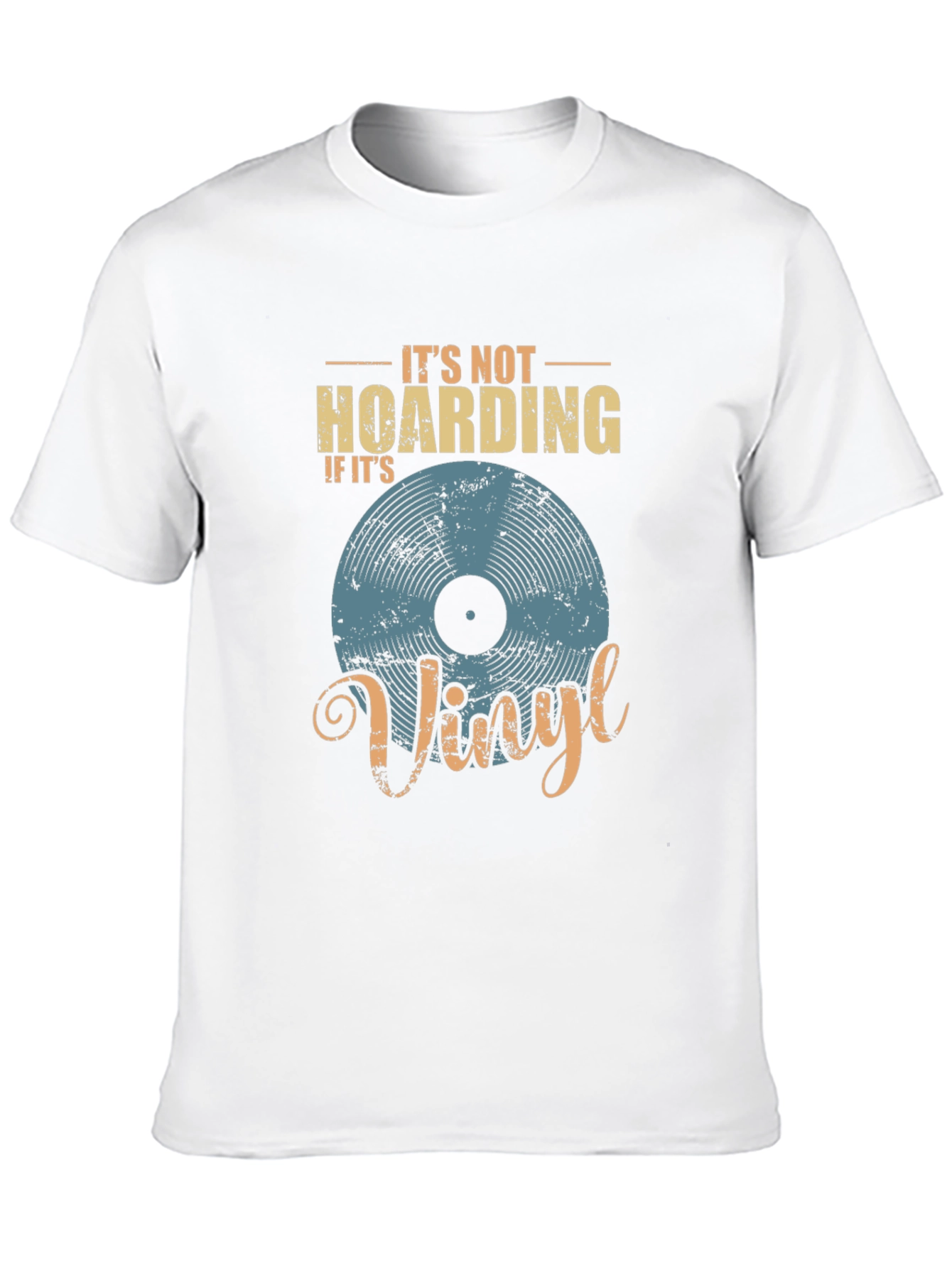 Black Vinyl Record Lover T-Shirt - It's Not Hoarding view 10