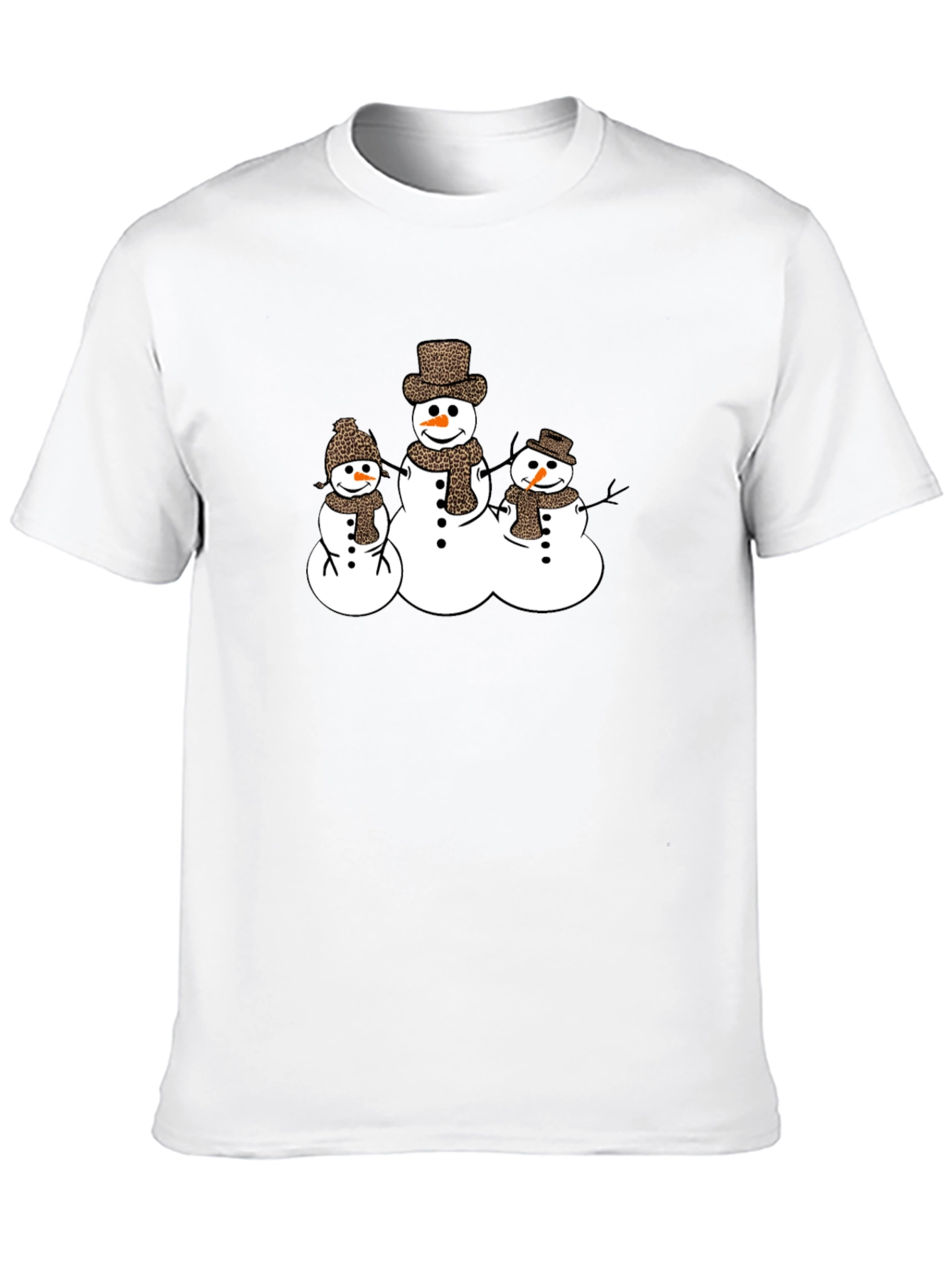 Black Snowman Family Graphic Tee view 10