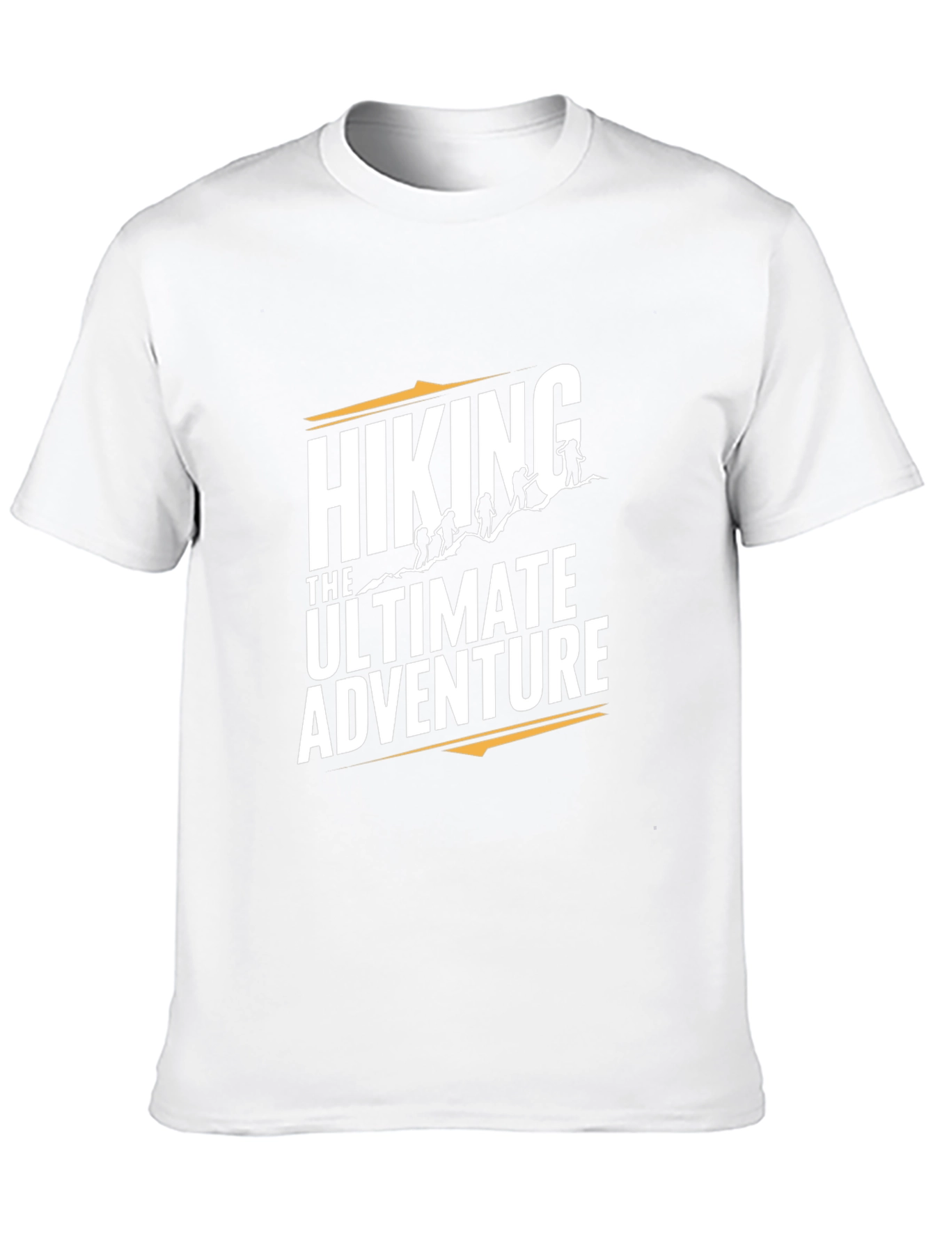 Black Hiking Adventure Graphic Tee - Black Cotton T-Shirt view 10