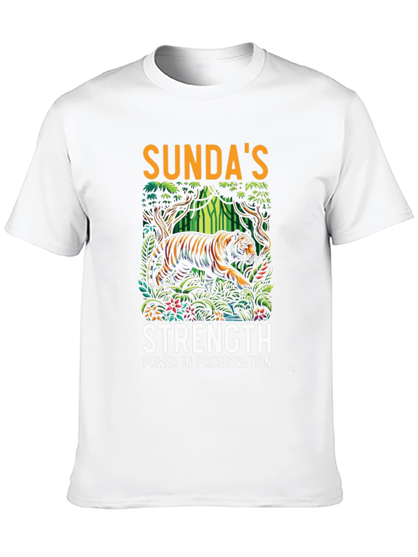 Black Sunda's Strength Tiger Graphic Tee view 10