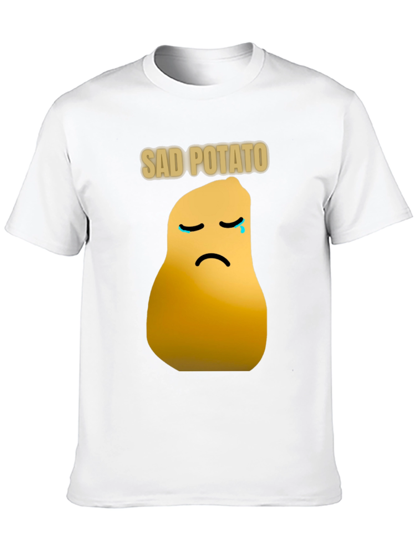 Black Sad Potato Graphic T-Shirt - Unisex Cotton Tee view 10