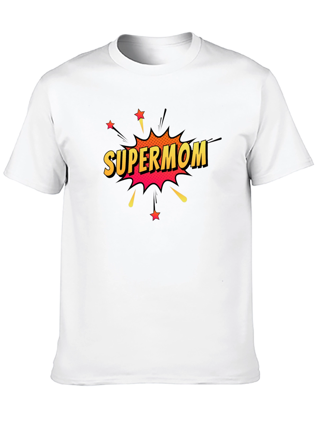 Black Supermom T-Shirt - Comic Style view 10
