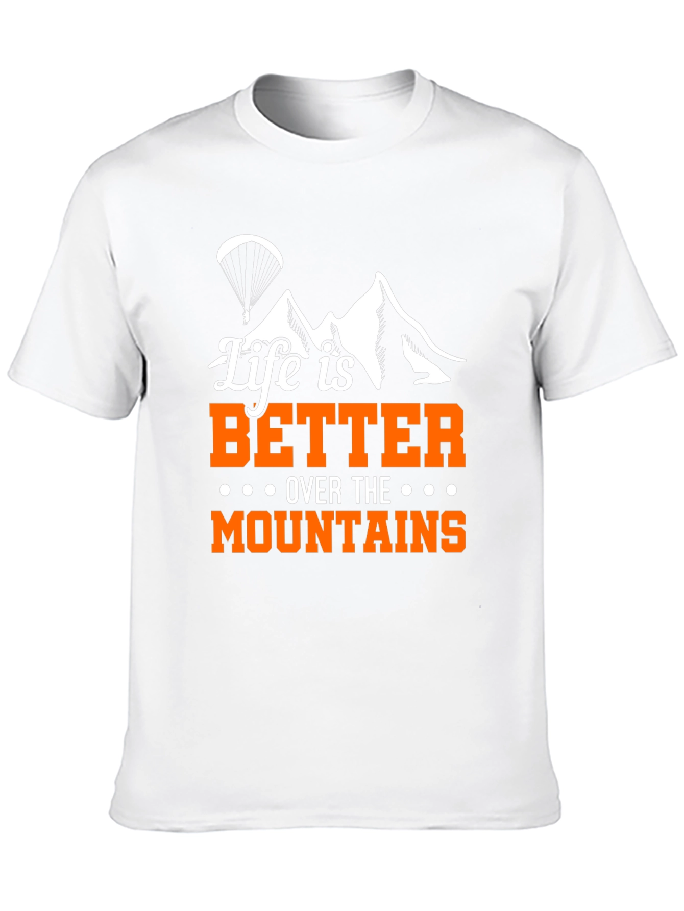 Black Life is Better Over Mountains Graphic Tee view 10