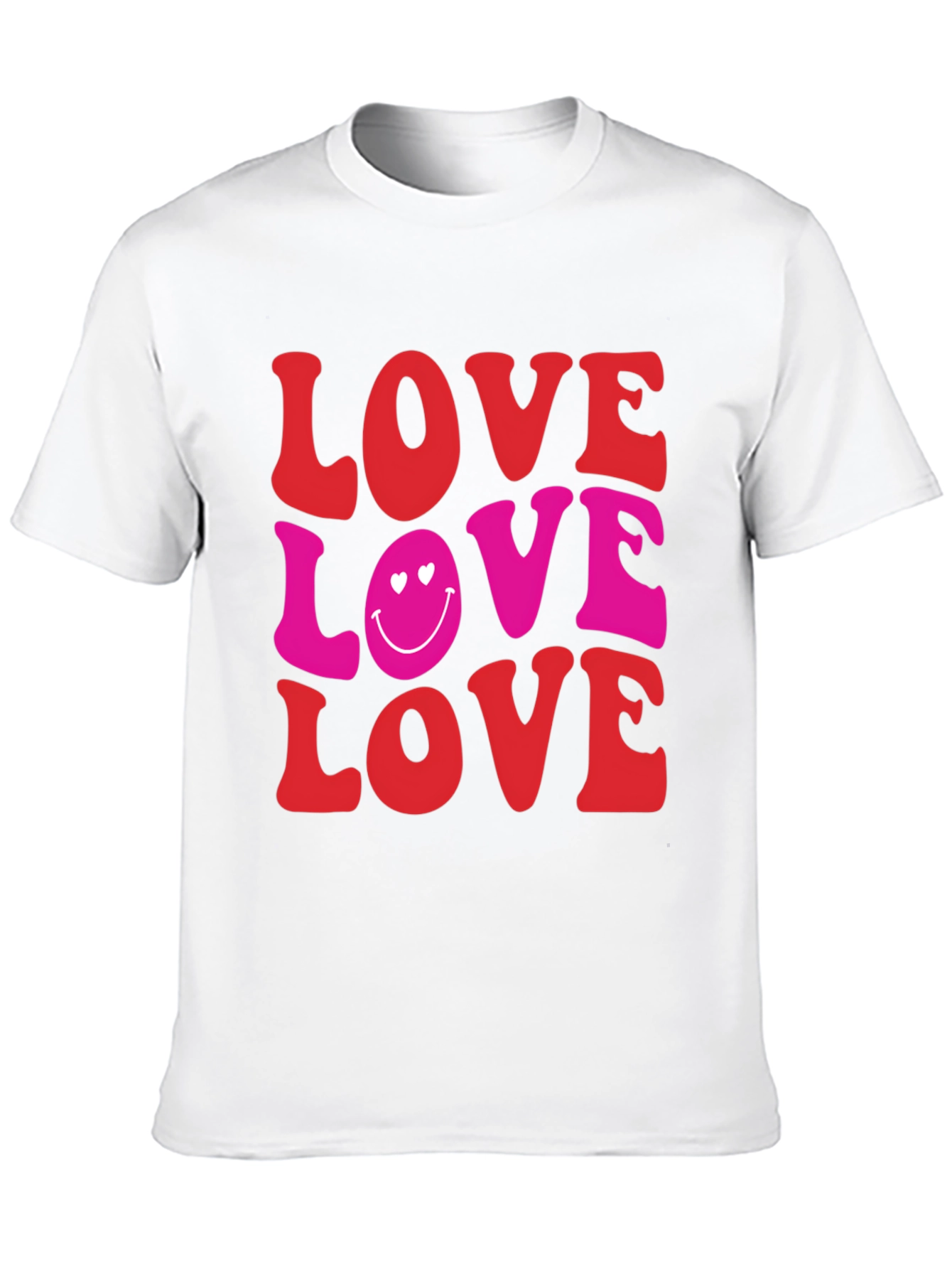 Black Love Smiley Face Graphic Tee view 10