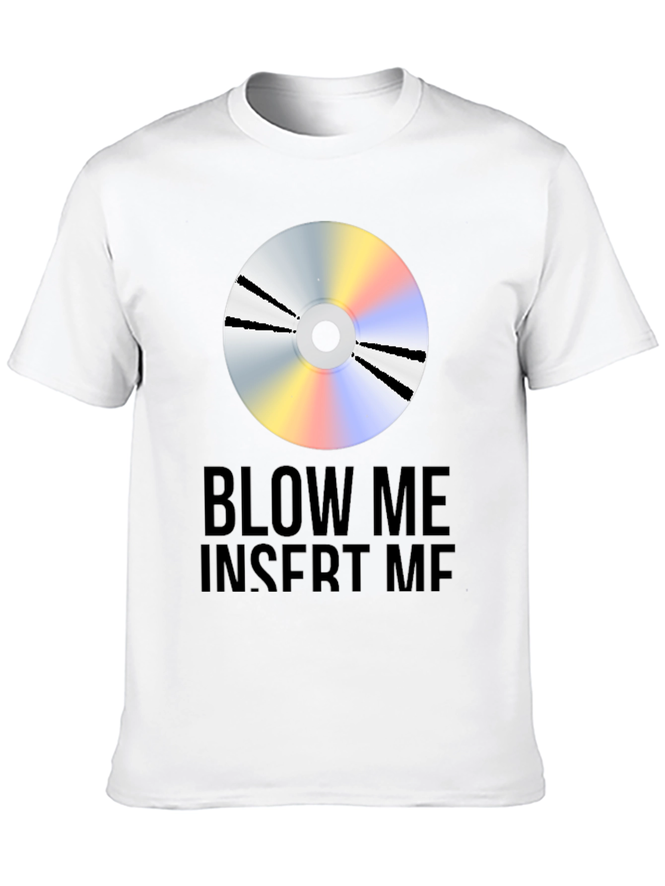 Black "Blow Me Insert Me" Graphic Tee view 10