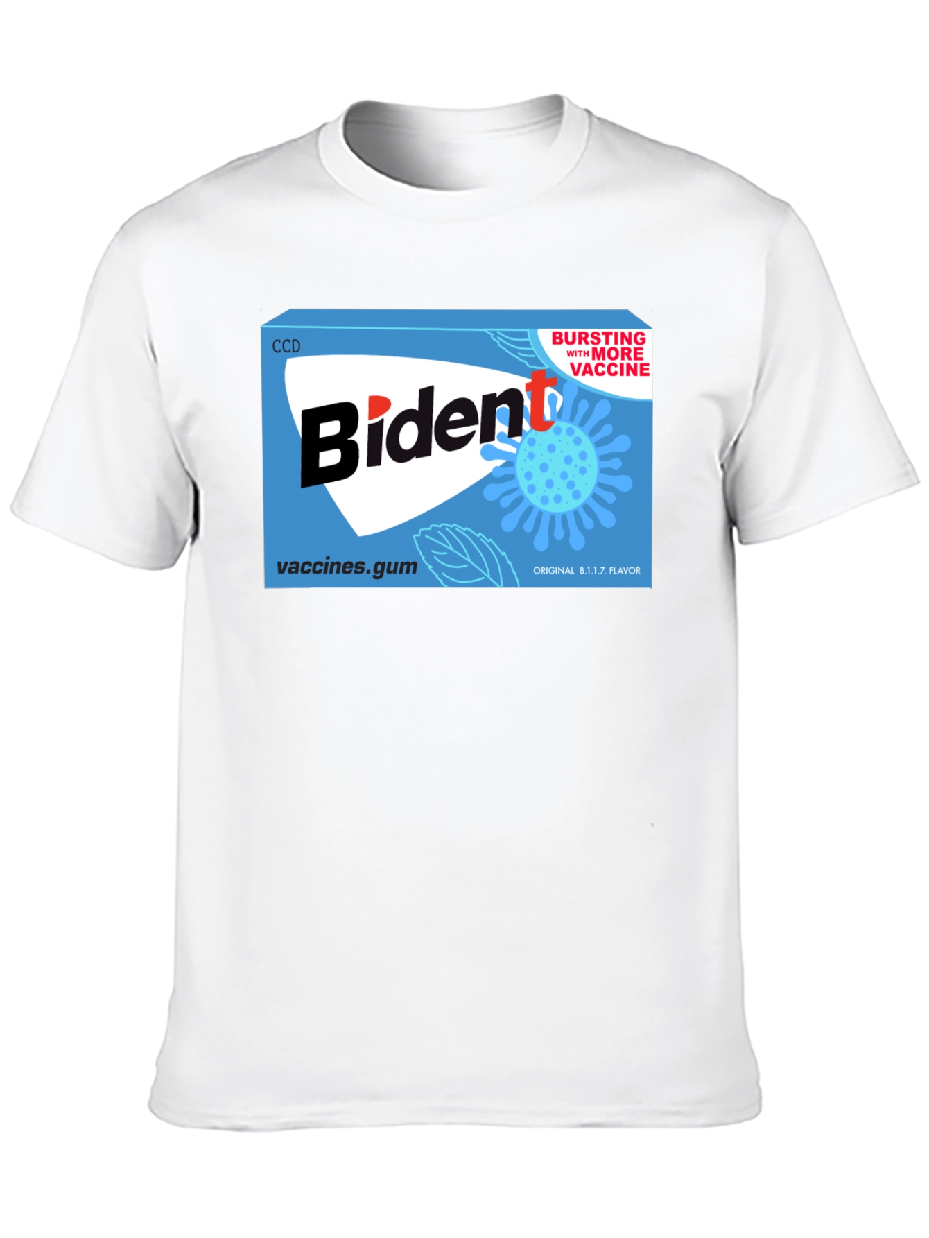 Black Biden Gum T-Shirt - Political Satire Tee view 10