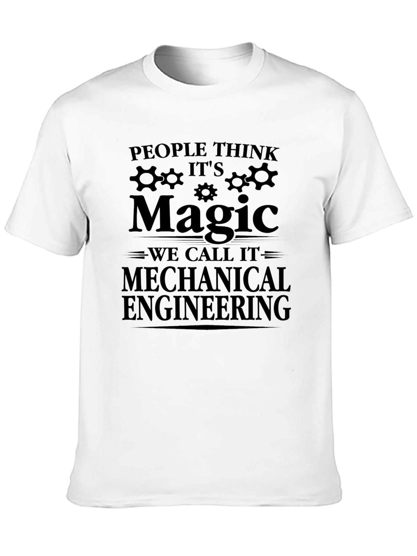 Black Mechanical Engineering Magic Funny T-Shirt view 10